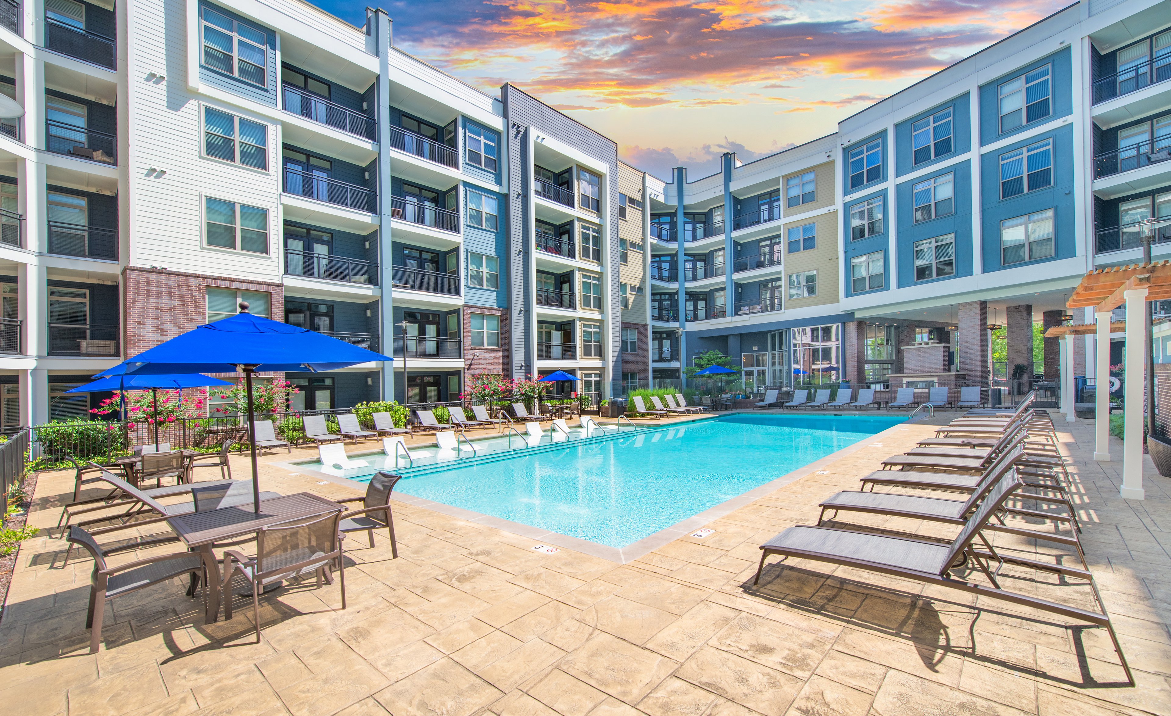 Pool View at MAA Charlotte Ave in Nashville, TN
