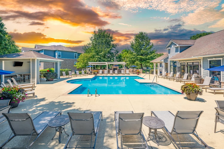 Pool at MAA Indian Lake luxury apartment homes in Hendersonville, TN