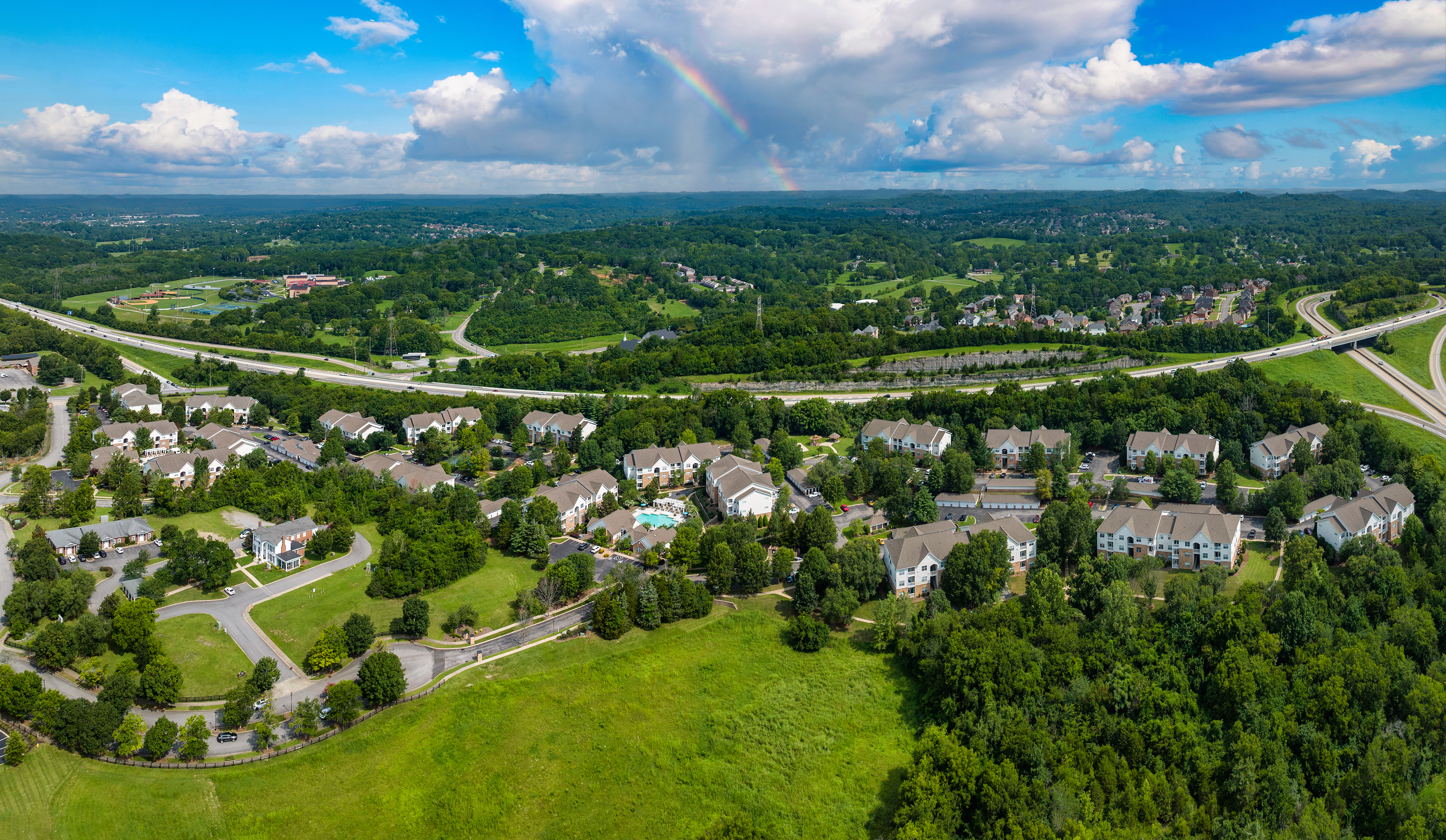 Aerial property at MAA Monthaven Park in Nashville, TN