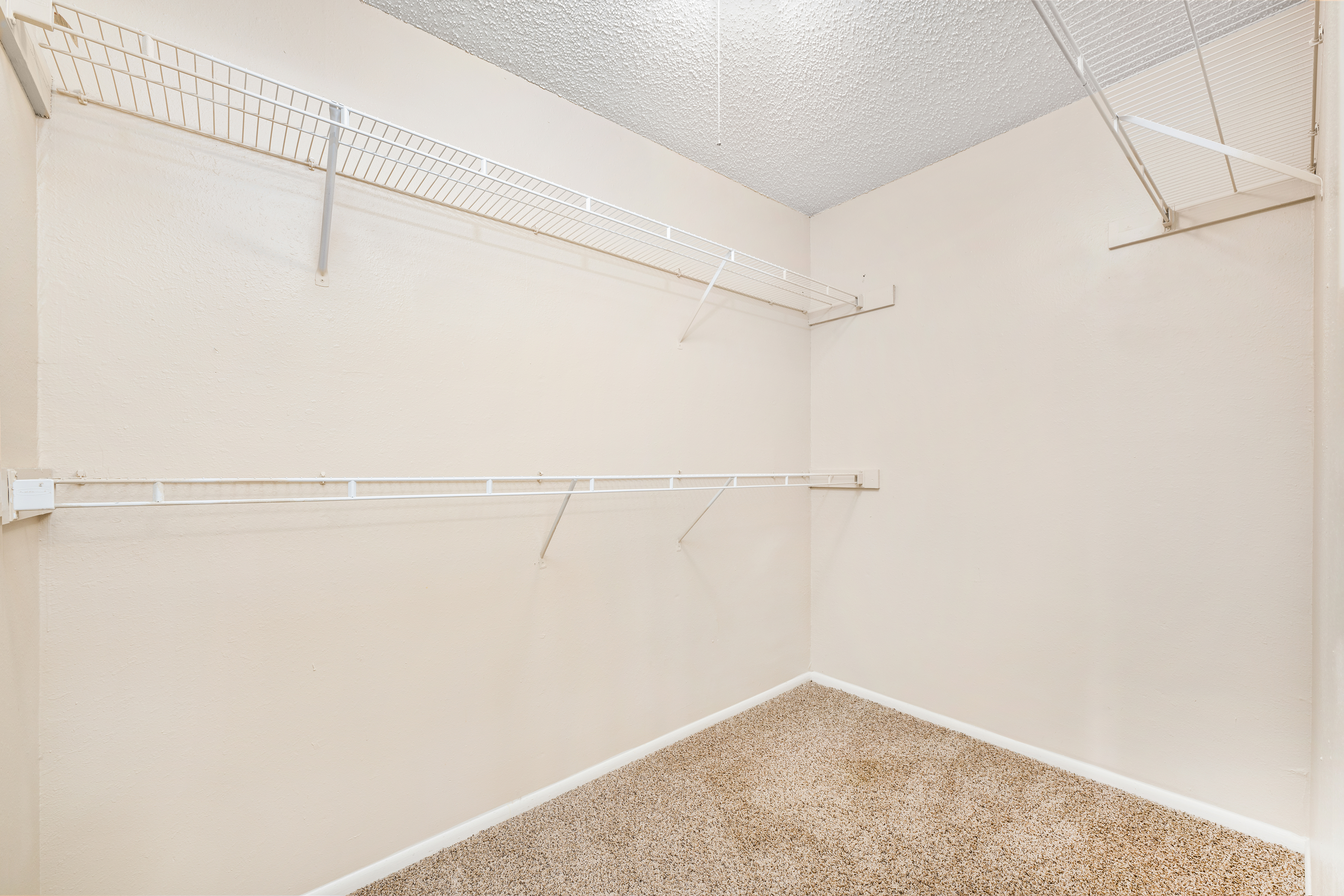 Closet at MAA Balcones Woods luxury apartment homes in Austin, TX