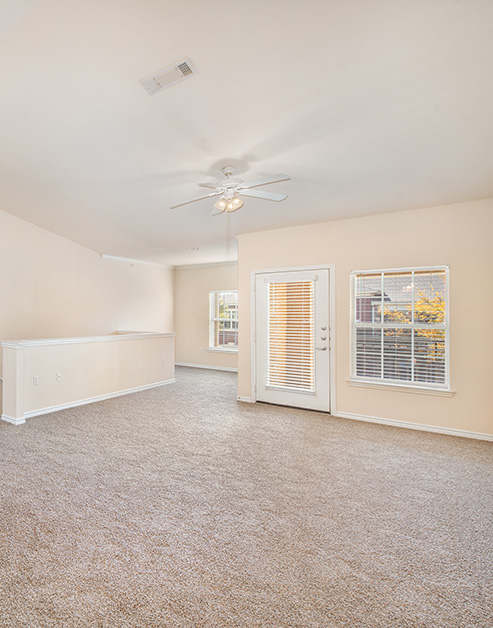 Living room at MAA Canyon Creek luxury apartment homes in Austin, TX