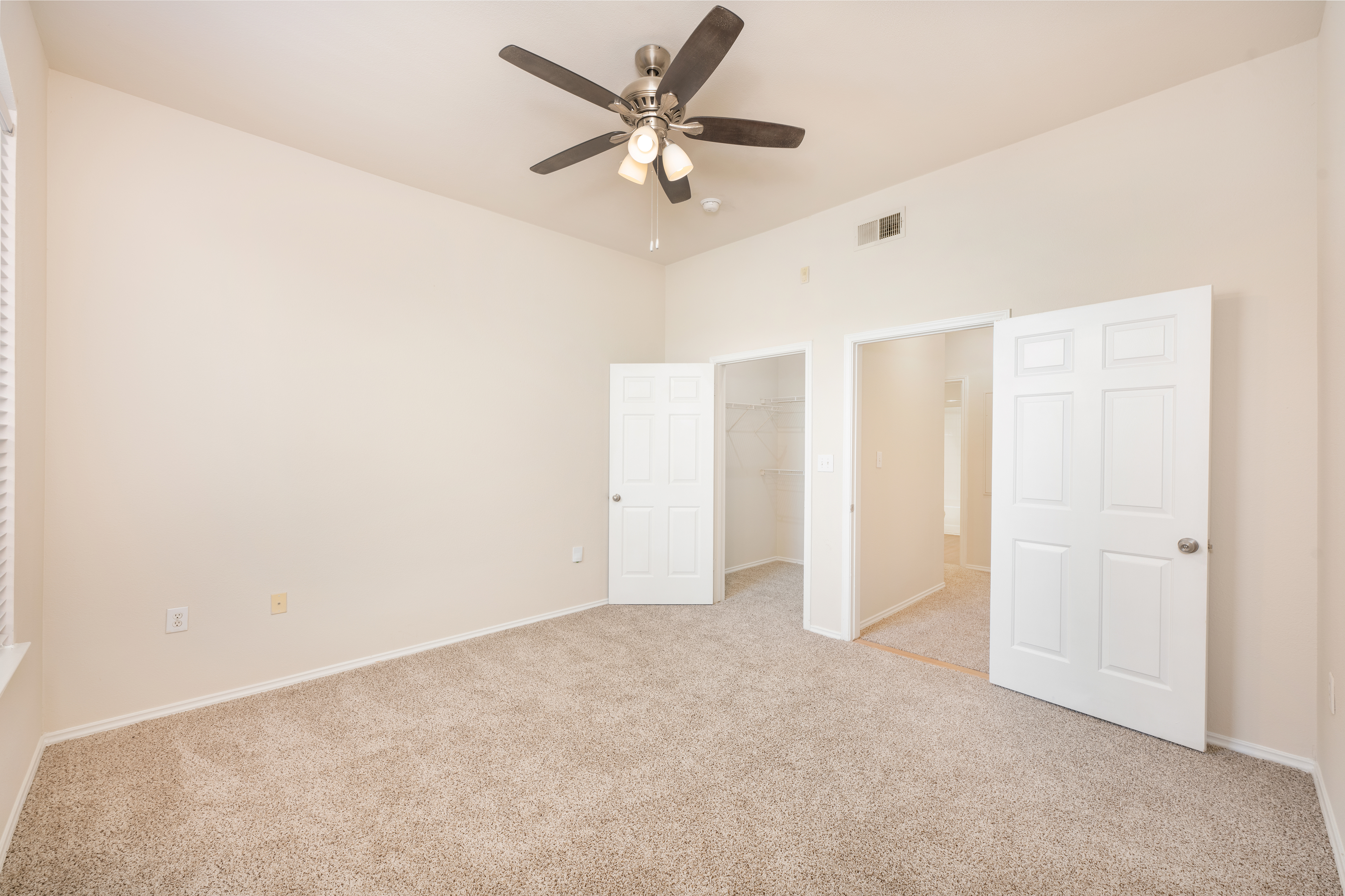 Bedroom at MAA Canyon Pointe luxury apartment homes in Austin, TX