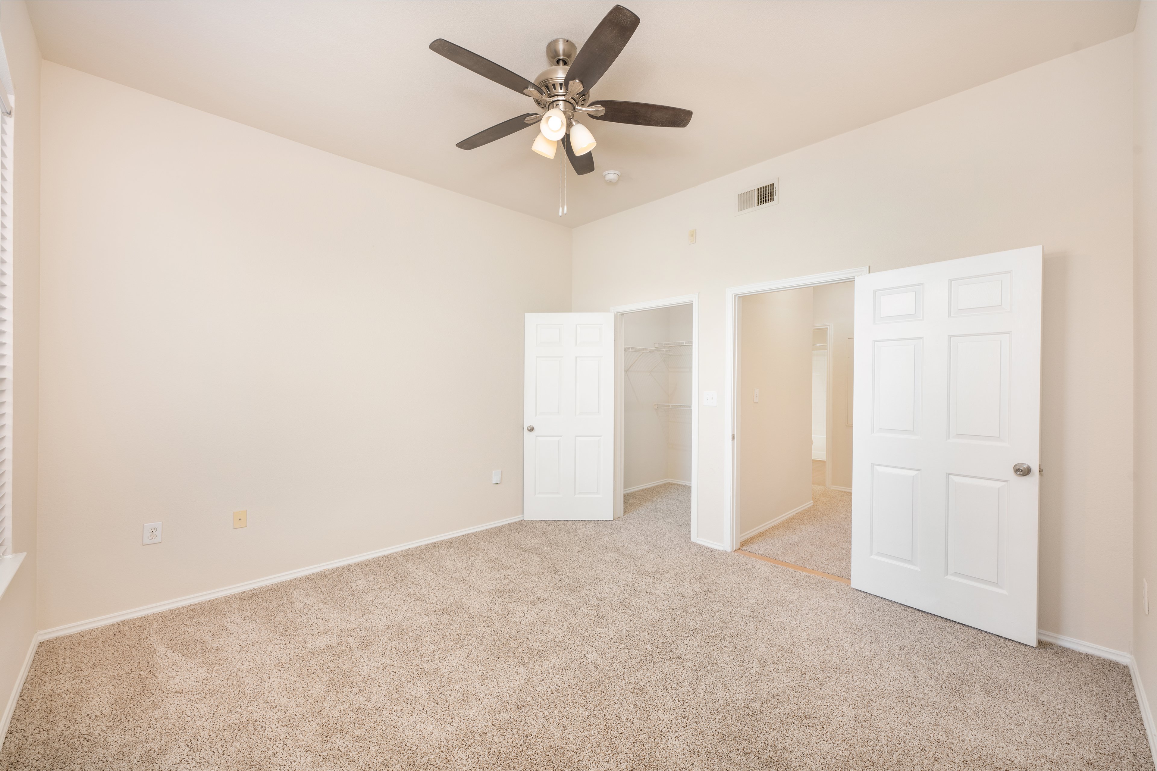 Bedroom at MAA Canyon Pointe luxury apartment homes in Austin, TX