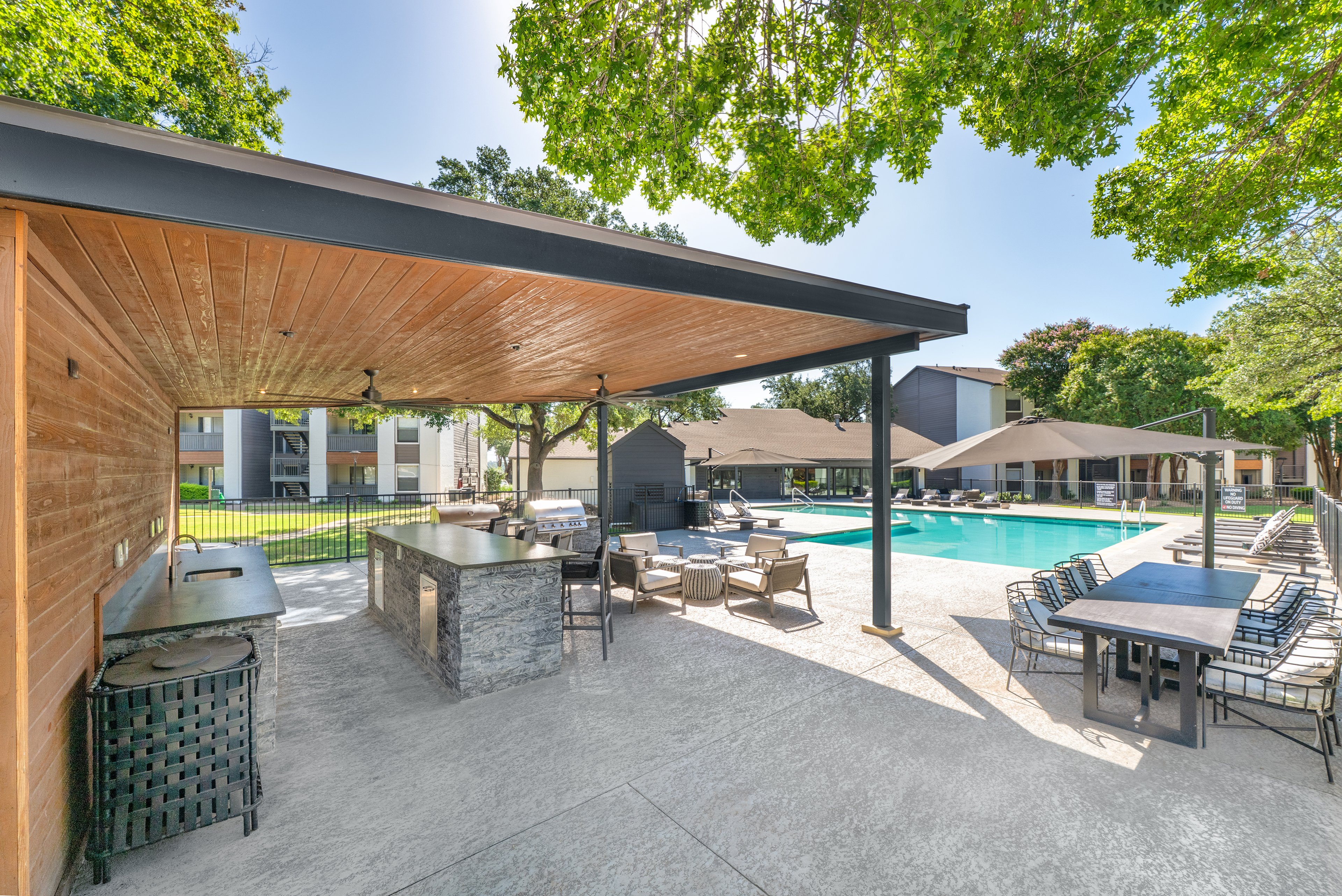 Grilling Area - at MAA East Austin luxury apartment homes in Austin, TX