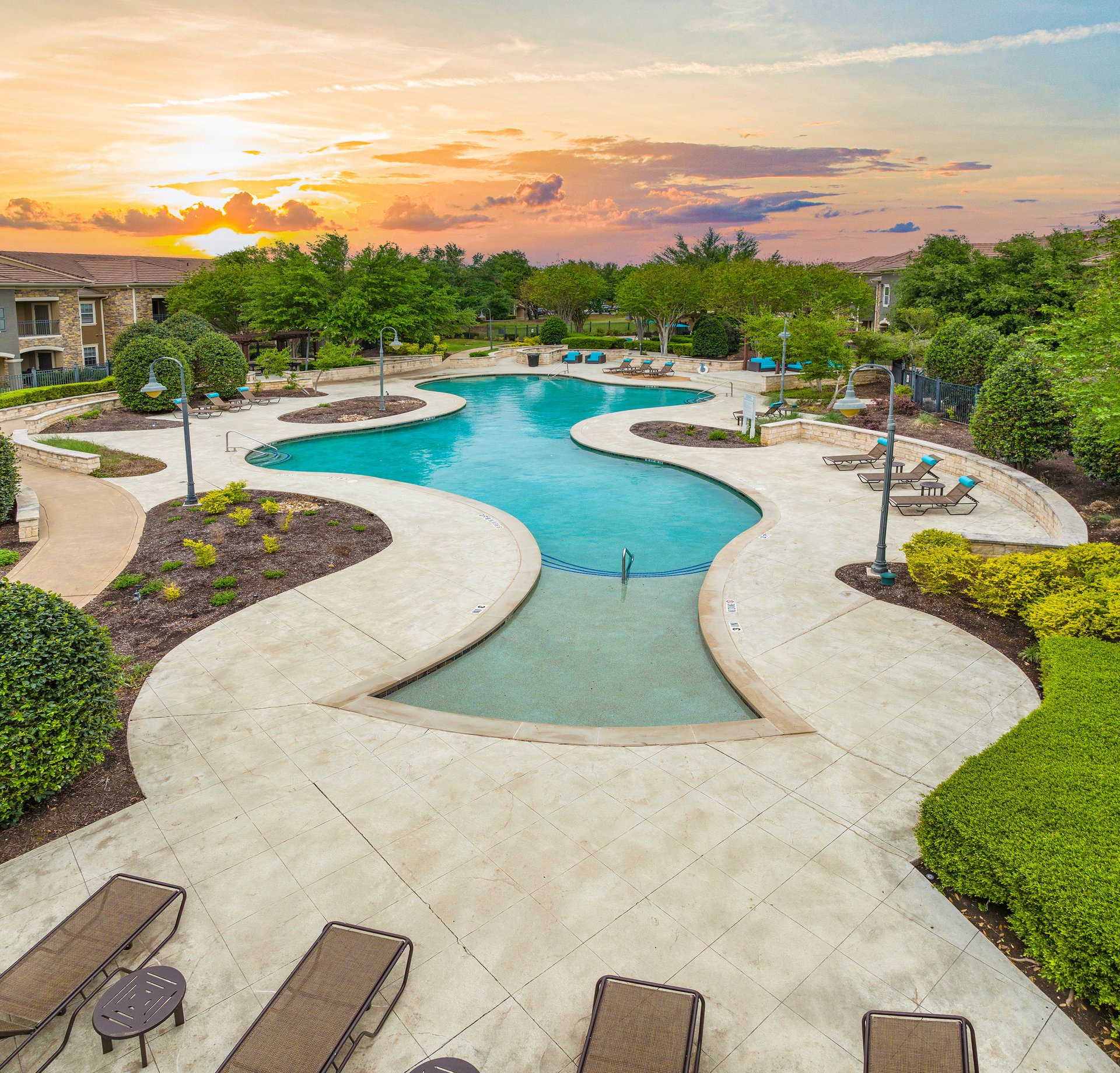Pool Area at MAA Round Rock in Austin, TX