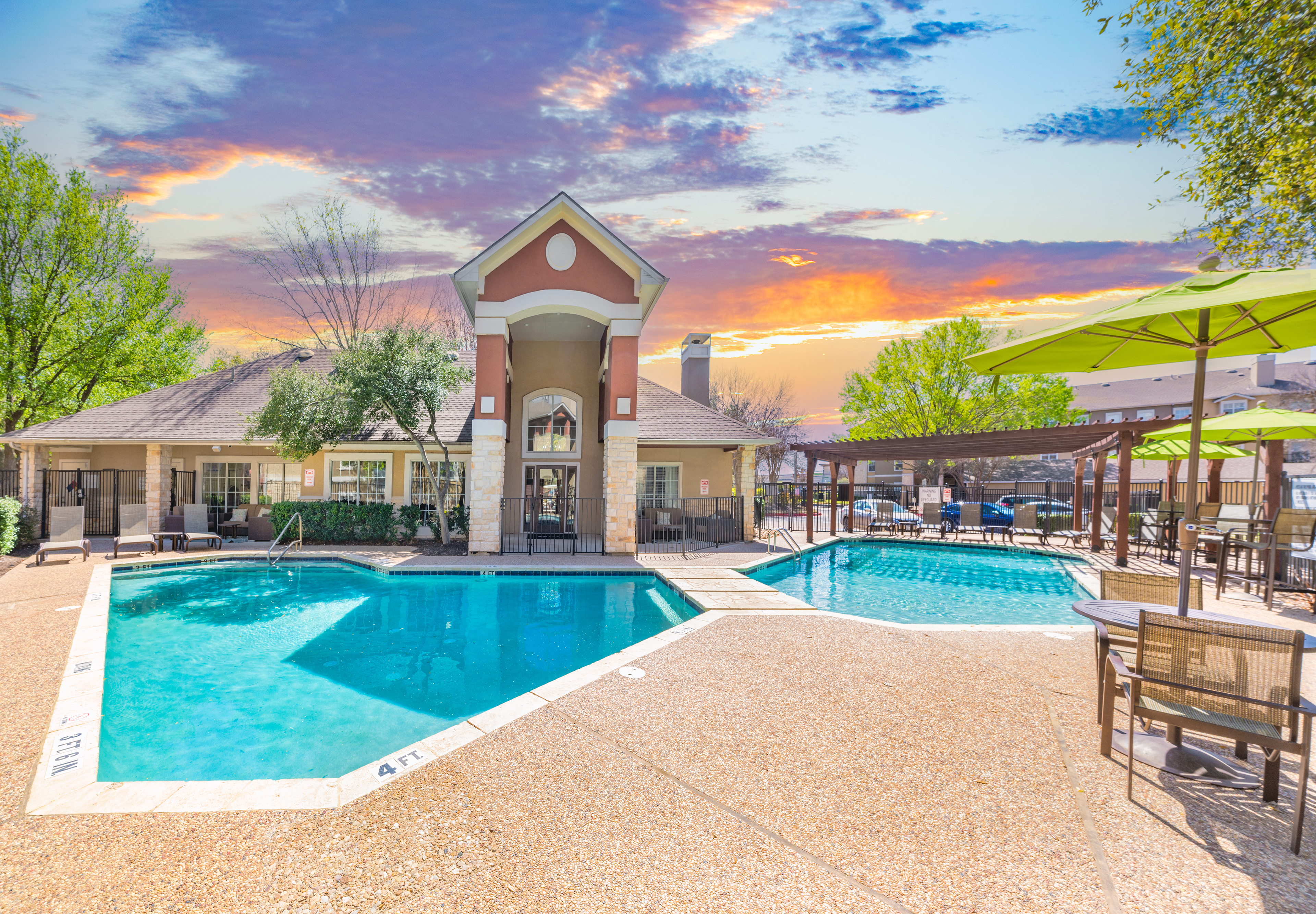 Pool at MAA Sierra Vista luxury apartment homes in Round Rock, TX