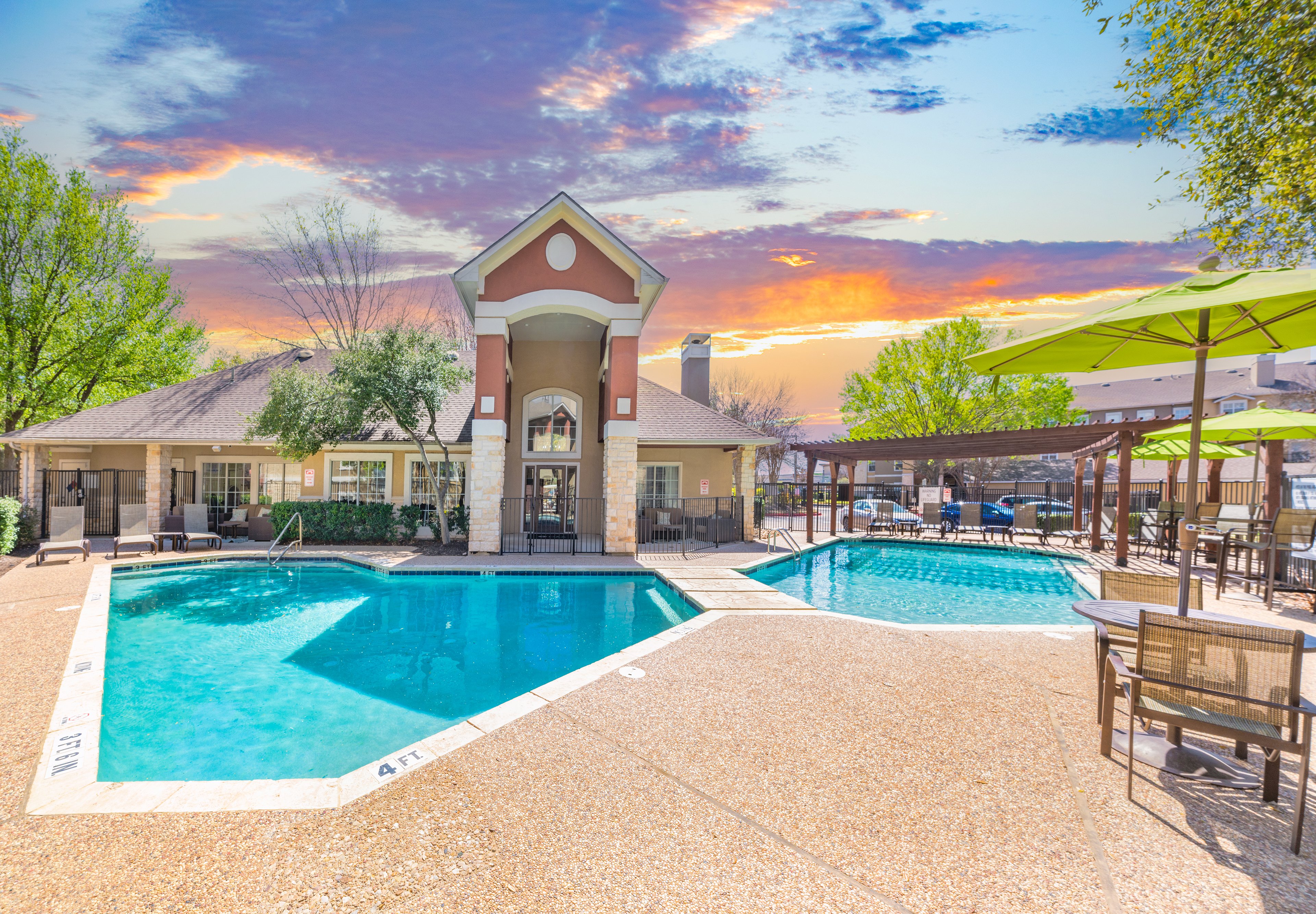 Pool at MAA Sierra Vista luxury apartment homes in Round Rock, TX