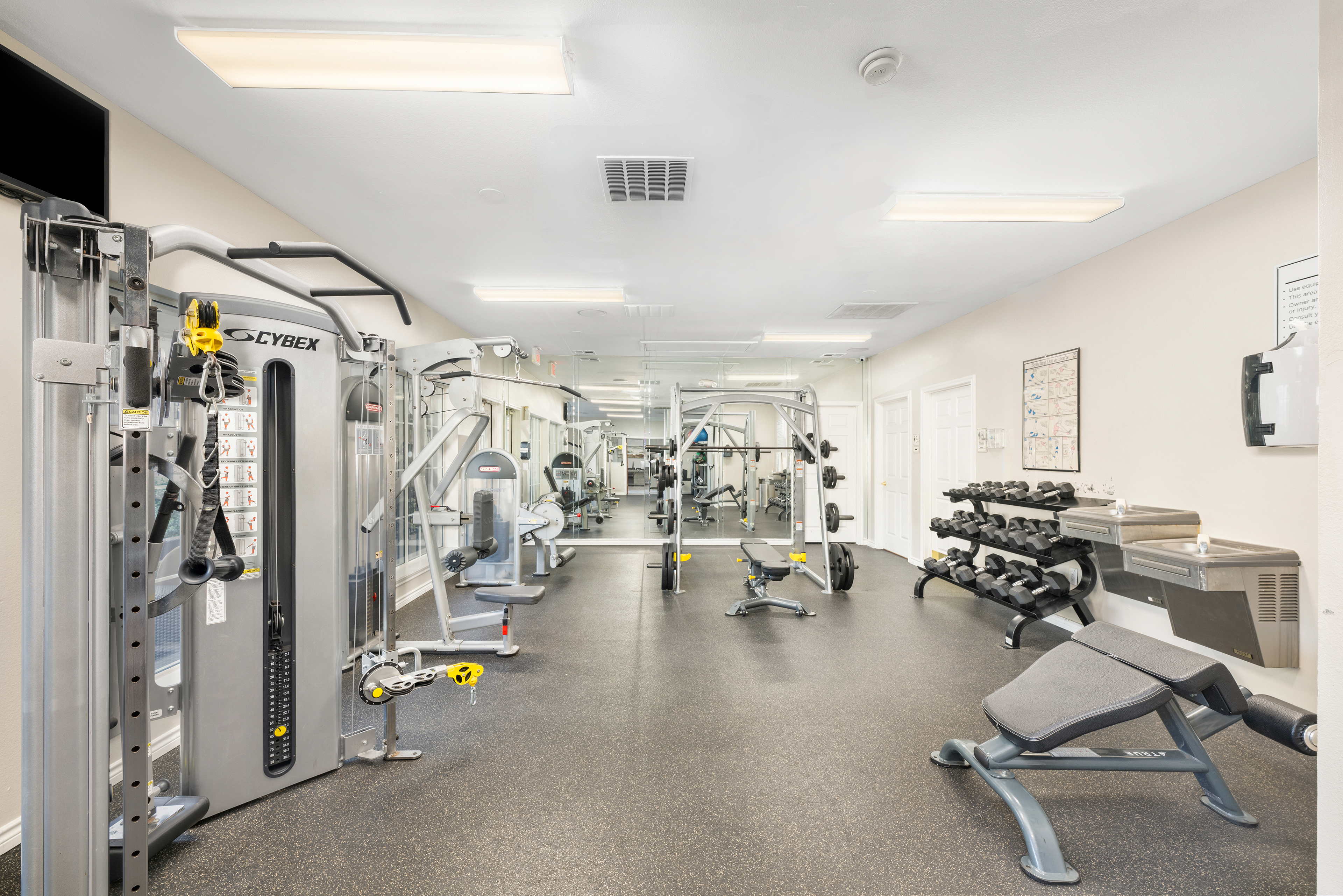 Fitness center at MAA Sierra Vista luxury apartment homes in Round Rock, TX