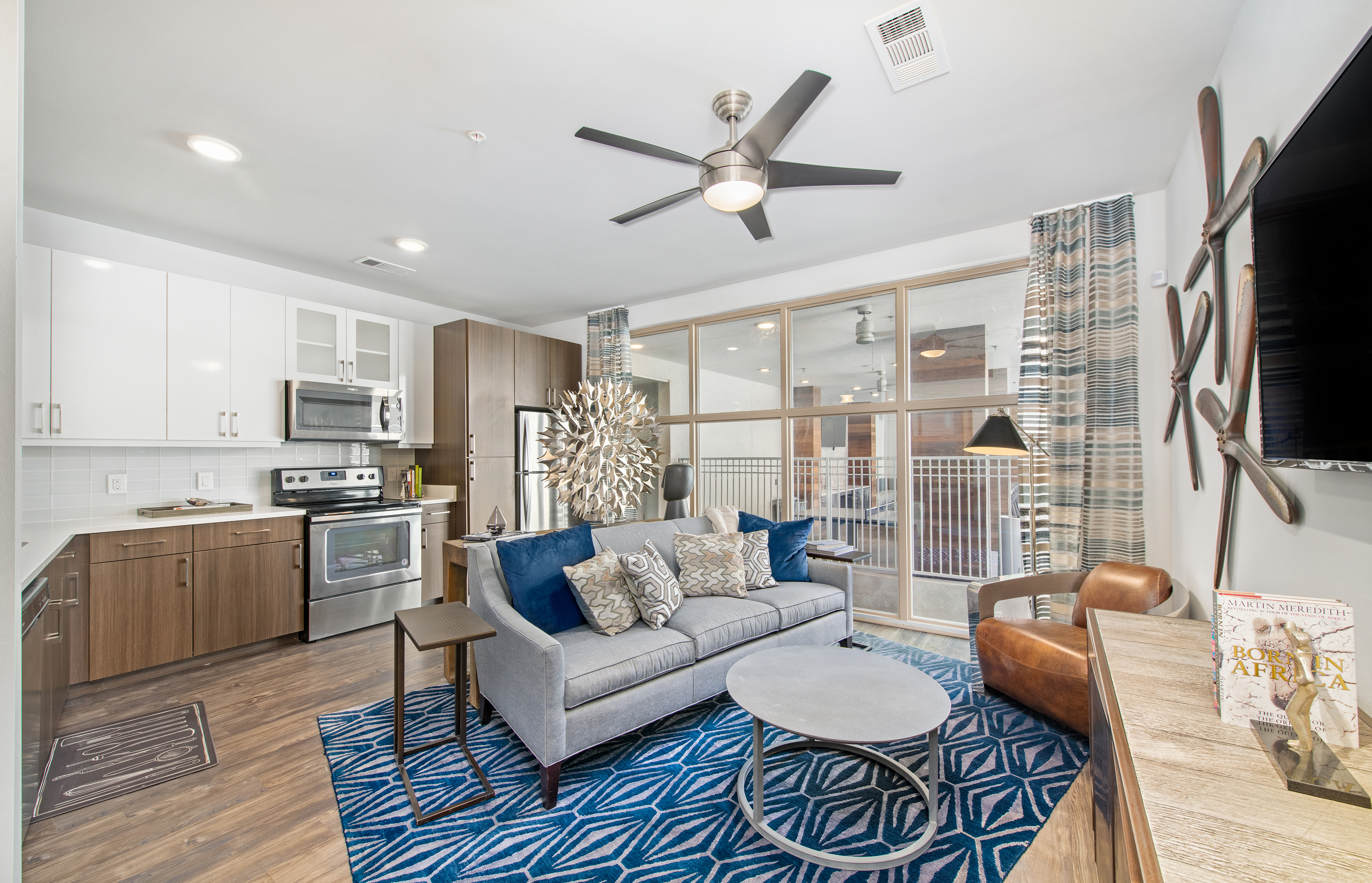 Living room at MAA South Lamar in Austin, TX