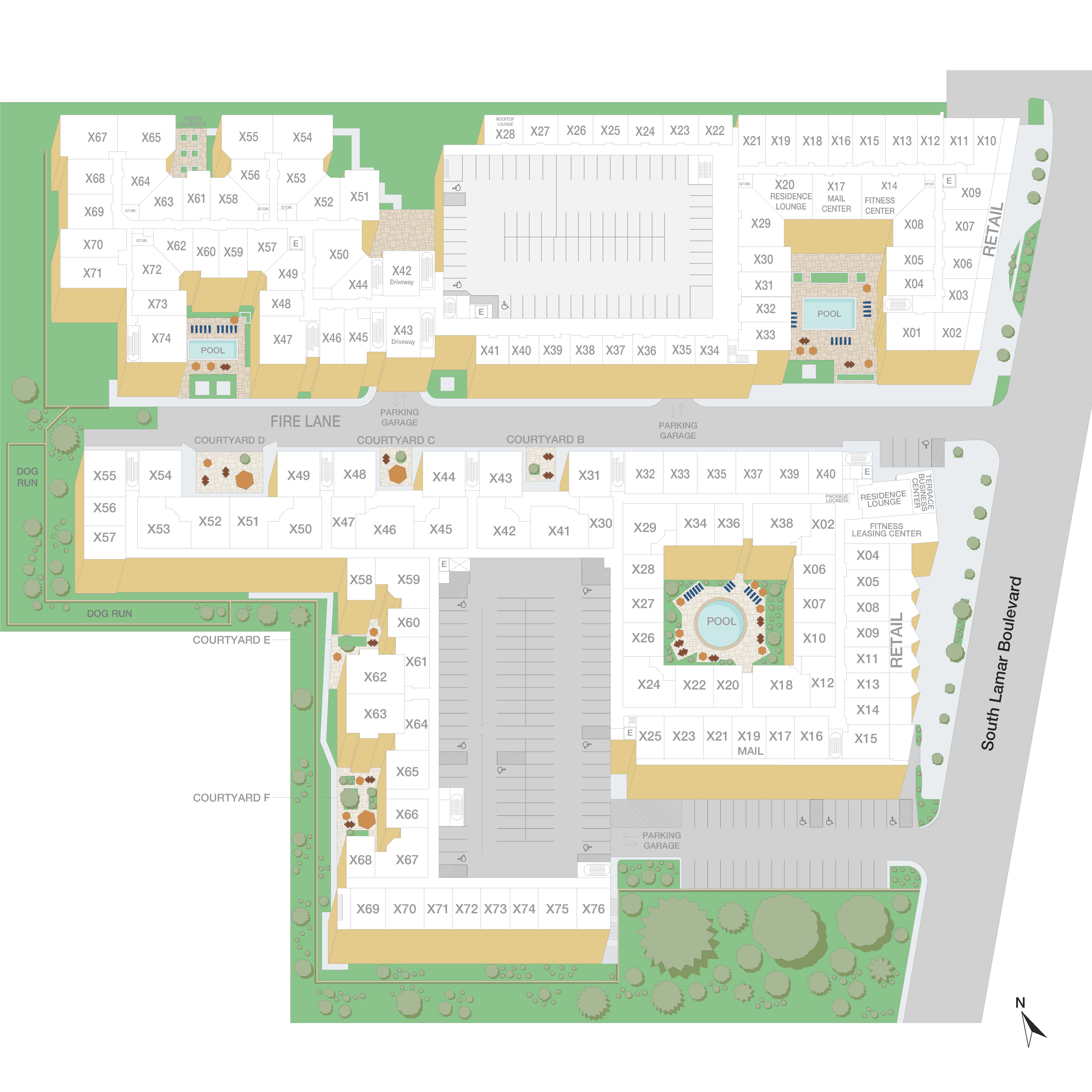 MAA South Lamar sitemap