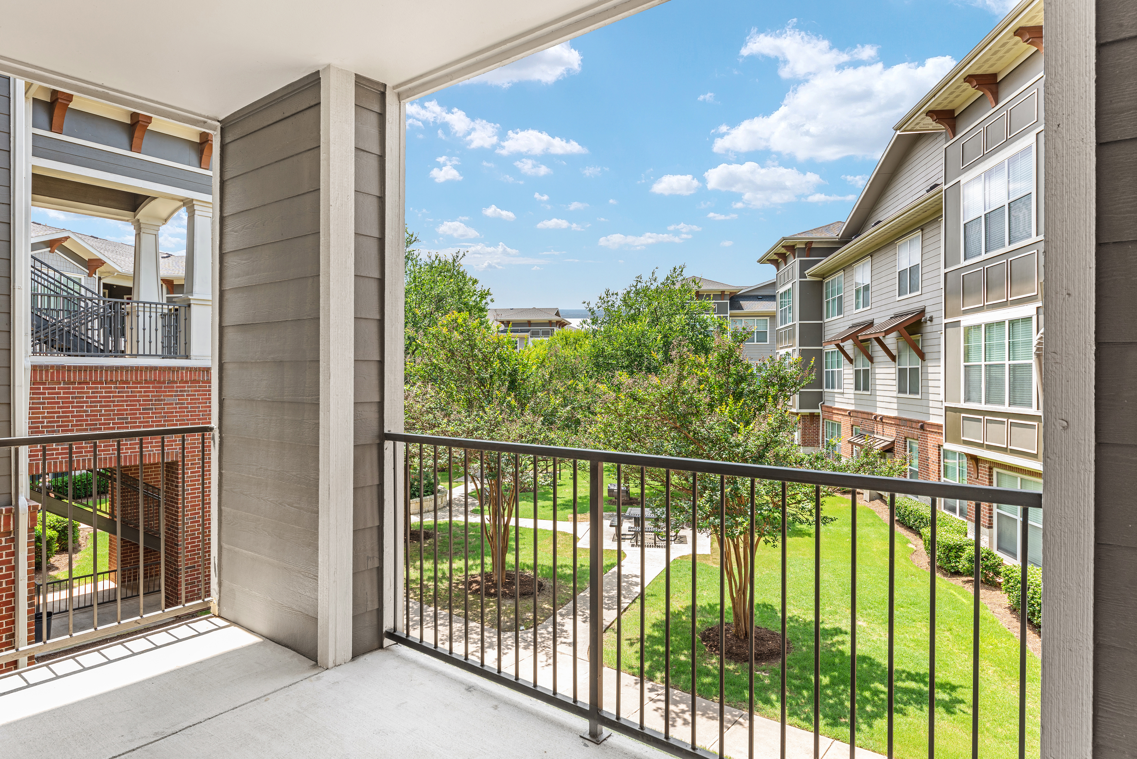 Patio at MAA Wells Branch luxury apartment homes in Austin, TX
