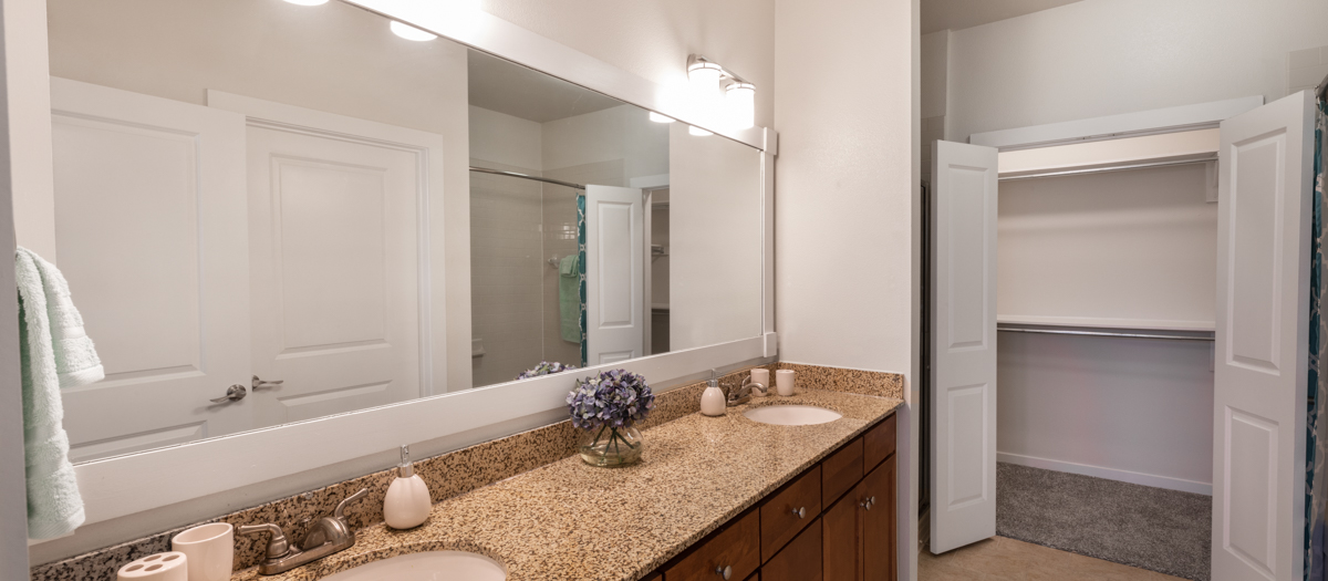 Bathroom at MAA West Austin luxury apartment homes in Austin, TX