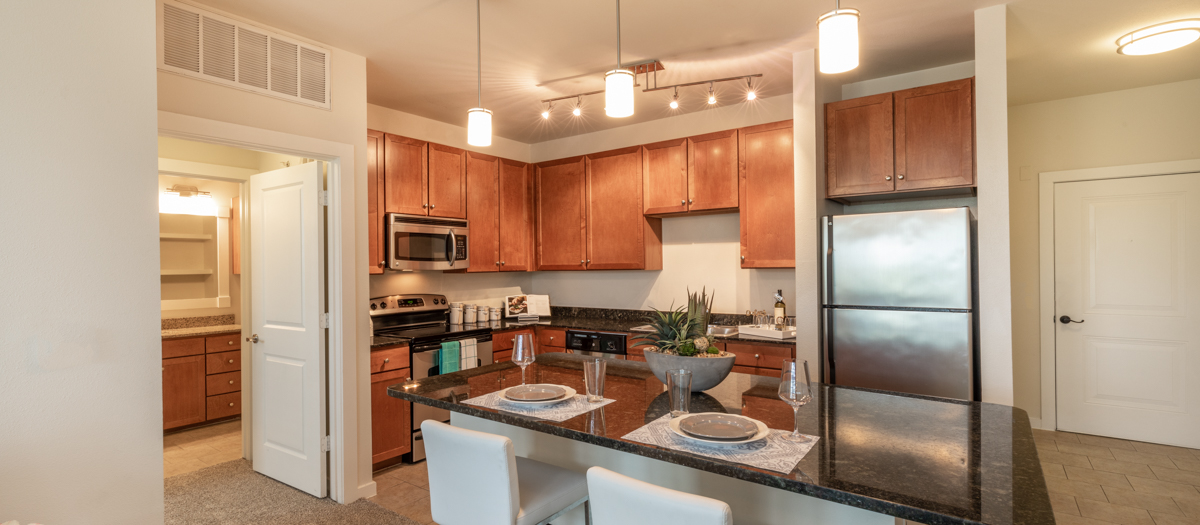 Kitchen at MAA West Austin luxury apartment homes in Austin, TX