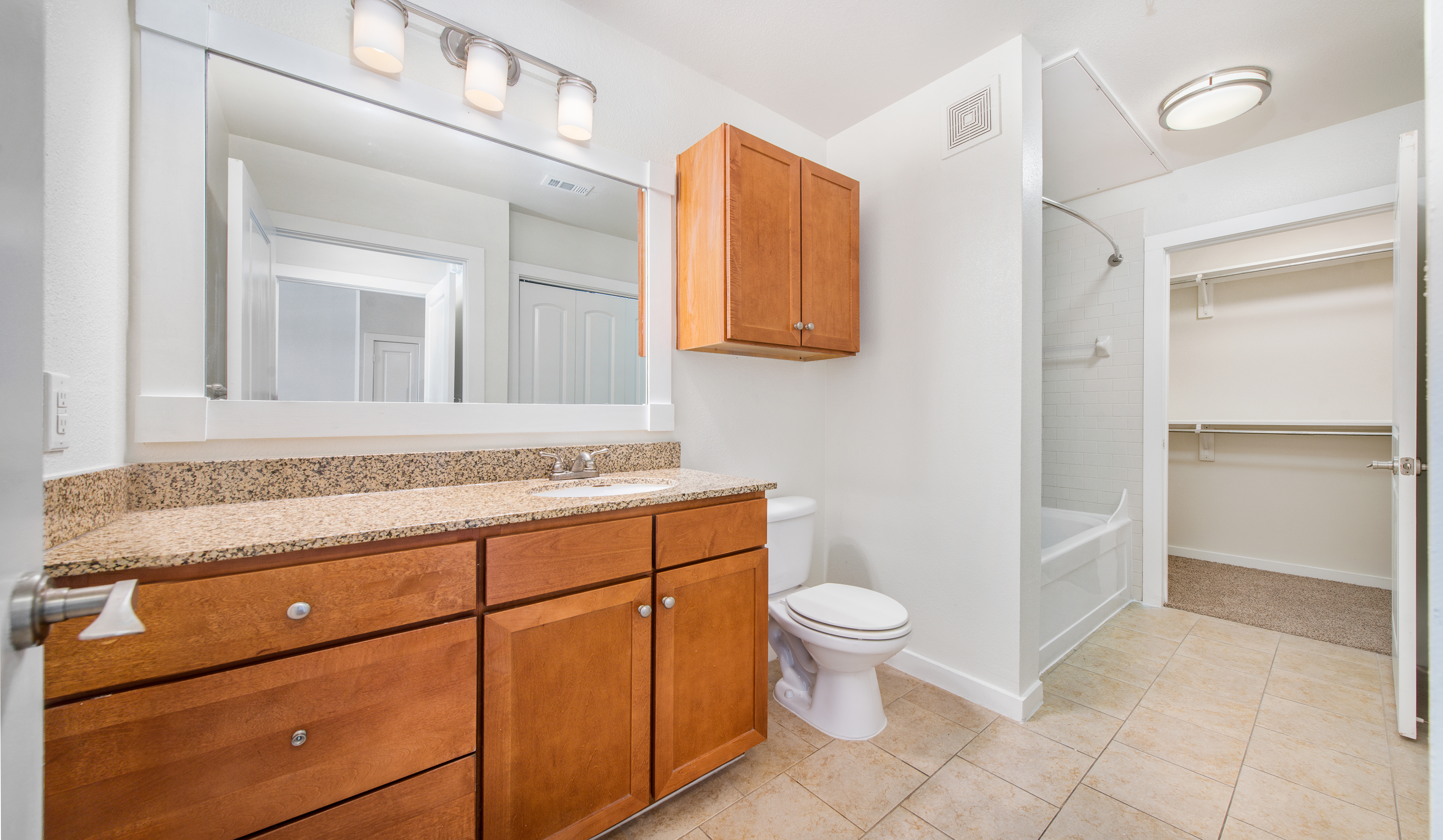 Apartment Bathroom at MAA West Austin luxury apartment homes in Austin, TX