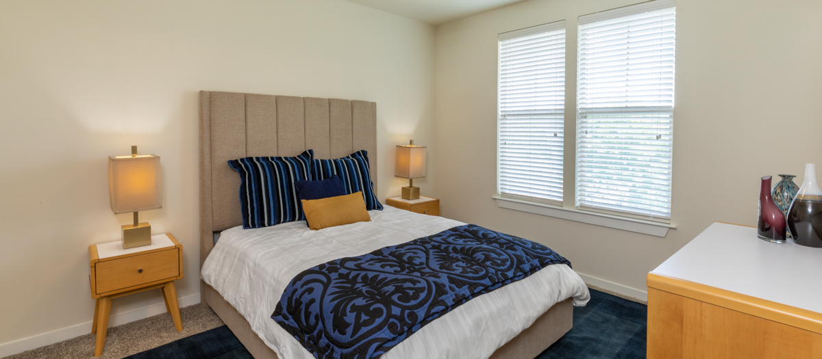 Bedroom at MAA West Austin luxury apartment homes in Austin, TX