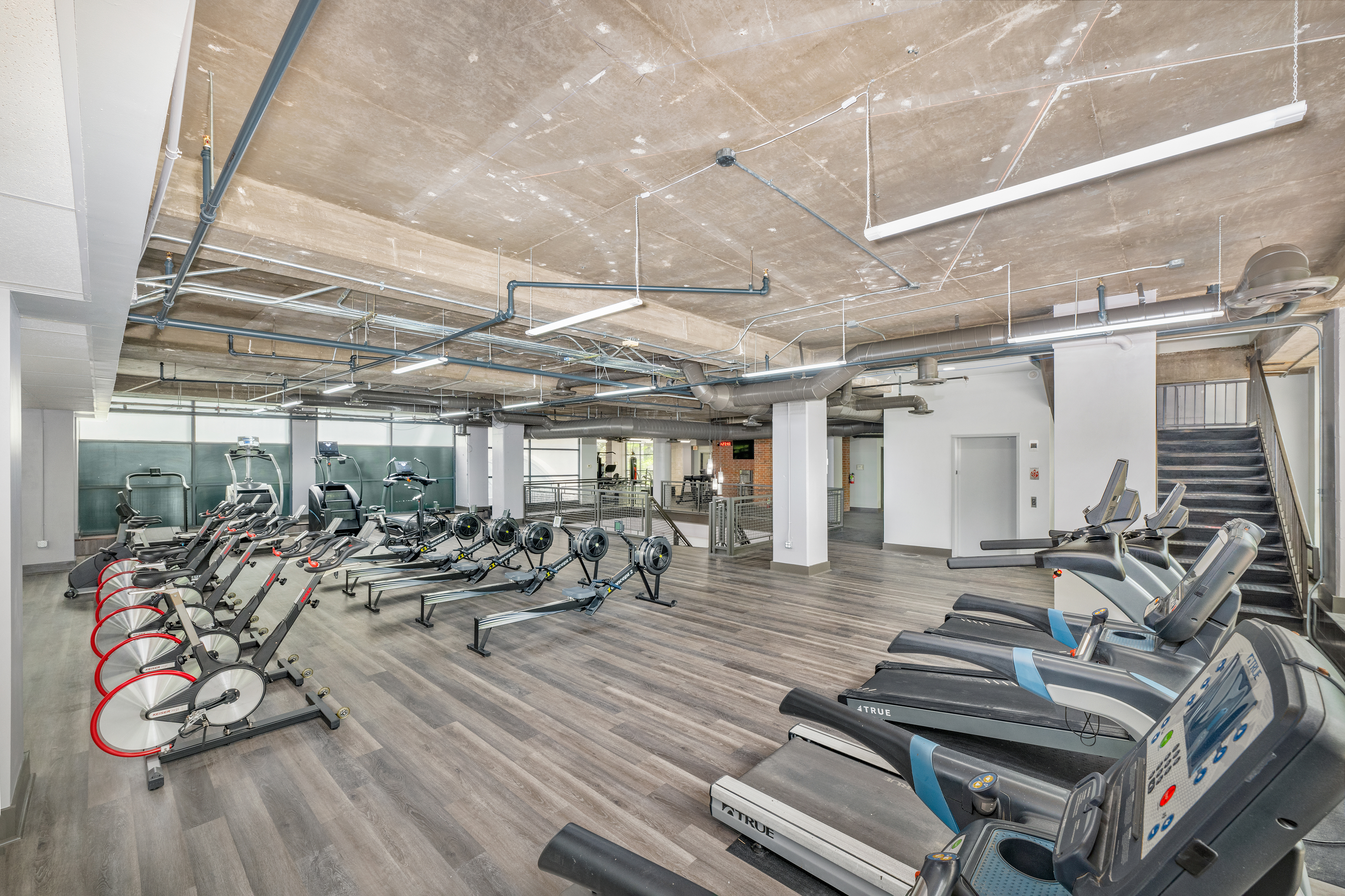 Gym at MAA Addison Circle luxury apartment homes in Addison, TX