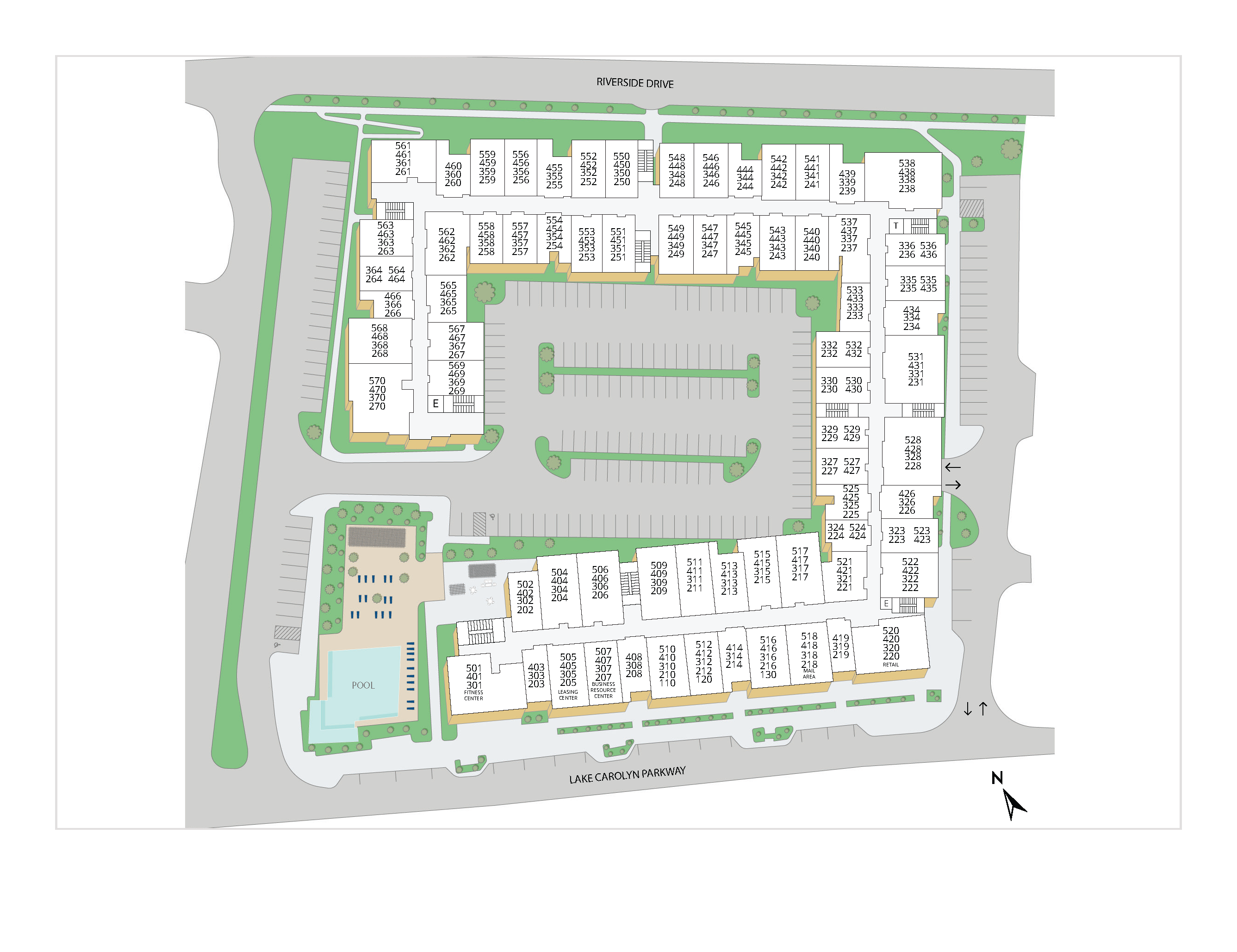 Property Map of MAA Bella Casita luxury apartments in Irving, TX