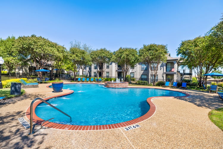 Pool at MAA Boulder Ridge luxury apartment homes in Roanoke, TX