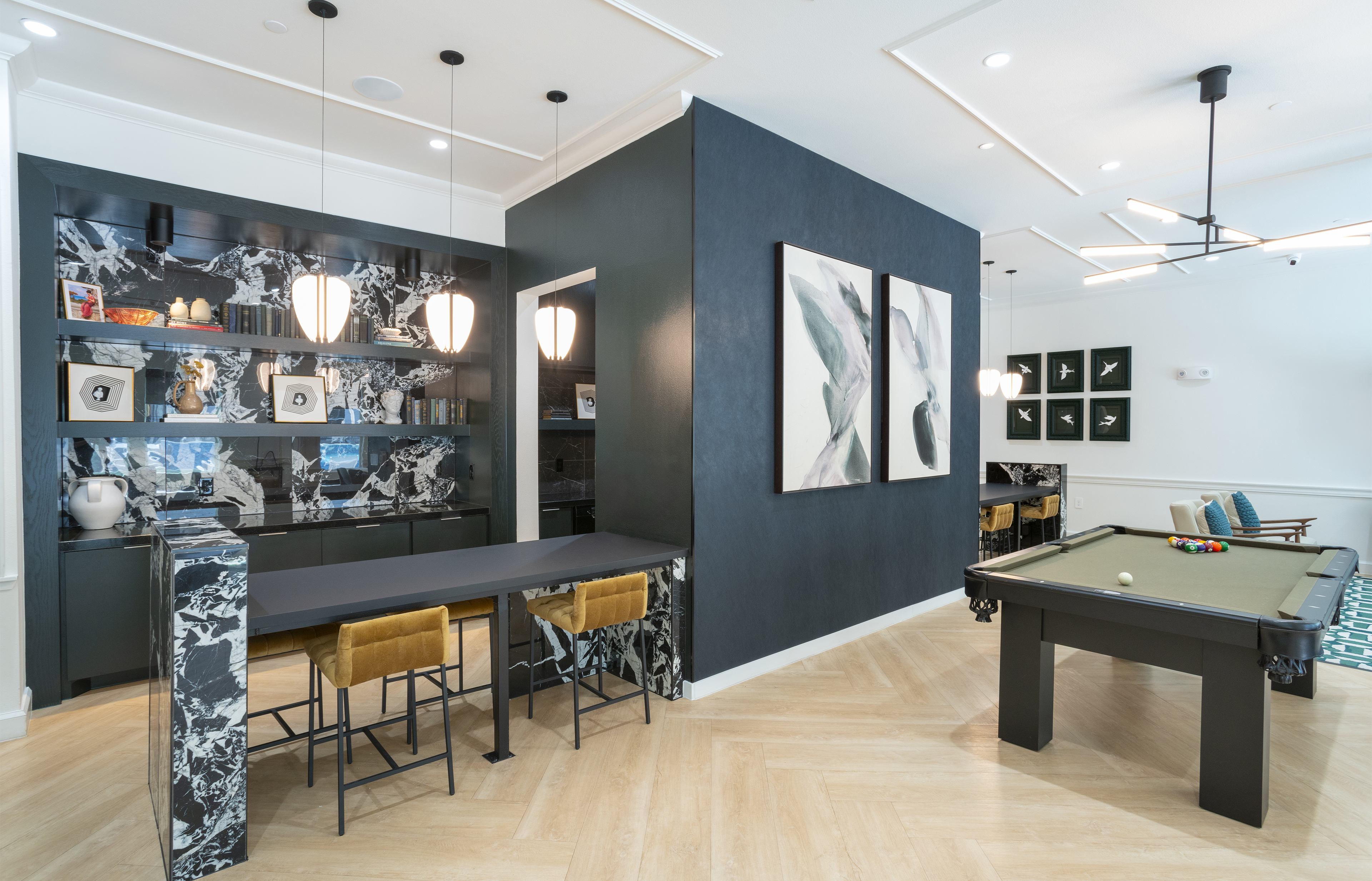 Clubhouse at MAA Cathedral Arts Luxury apartment homes in Dallas, TX