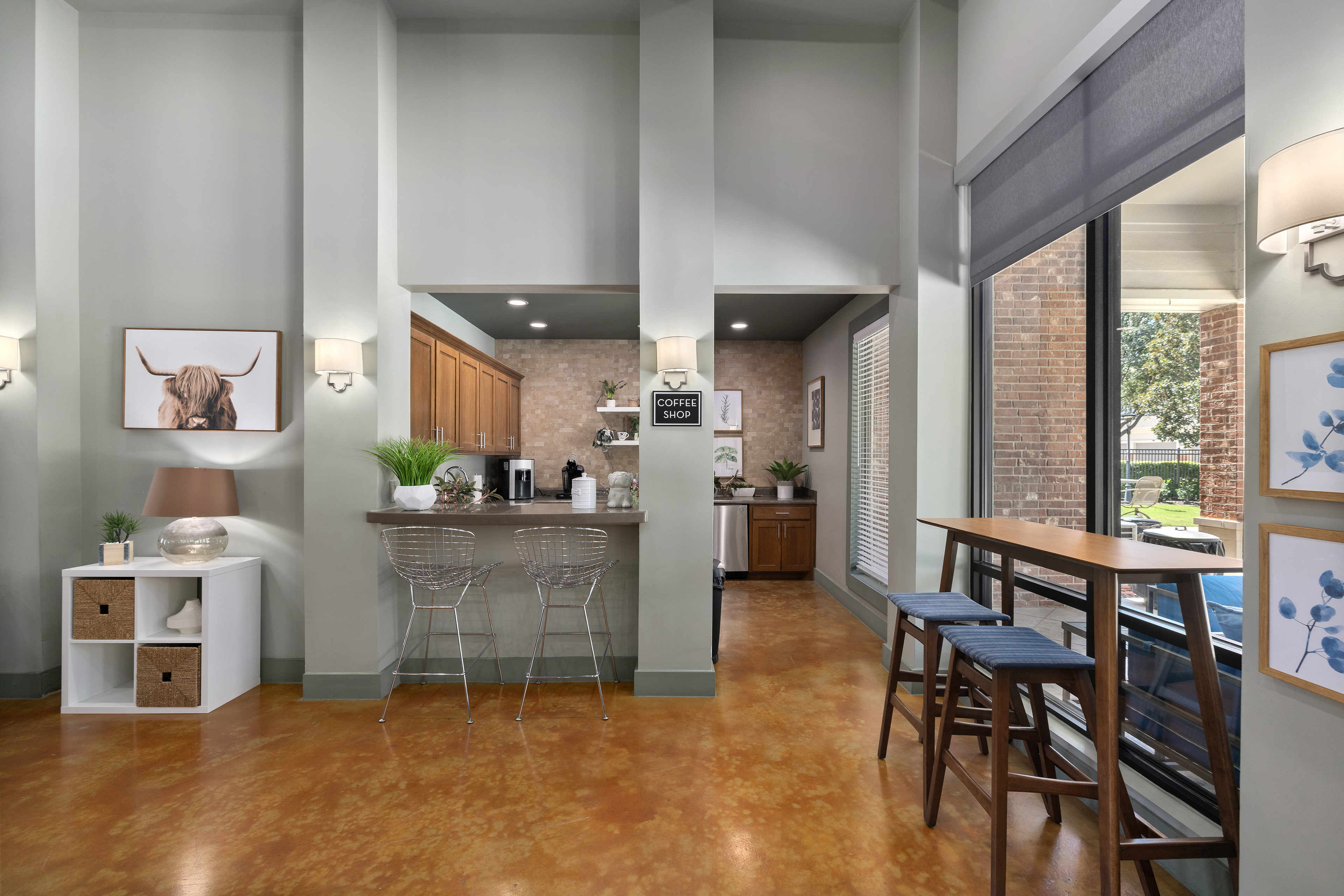 Clubhouse at MAA Copper Ridge luxury apartment homes in Roanoke, TX