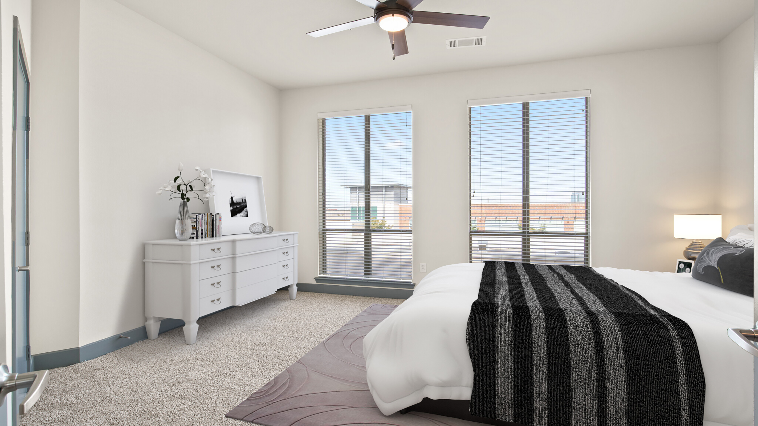 Bedroom at Post Eastside luxury apartment homes in Richardson, TX
