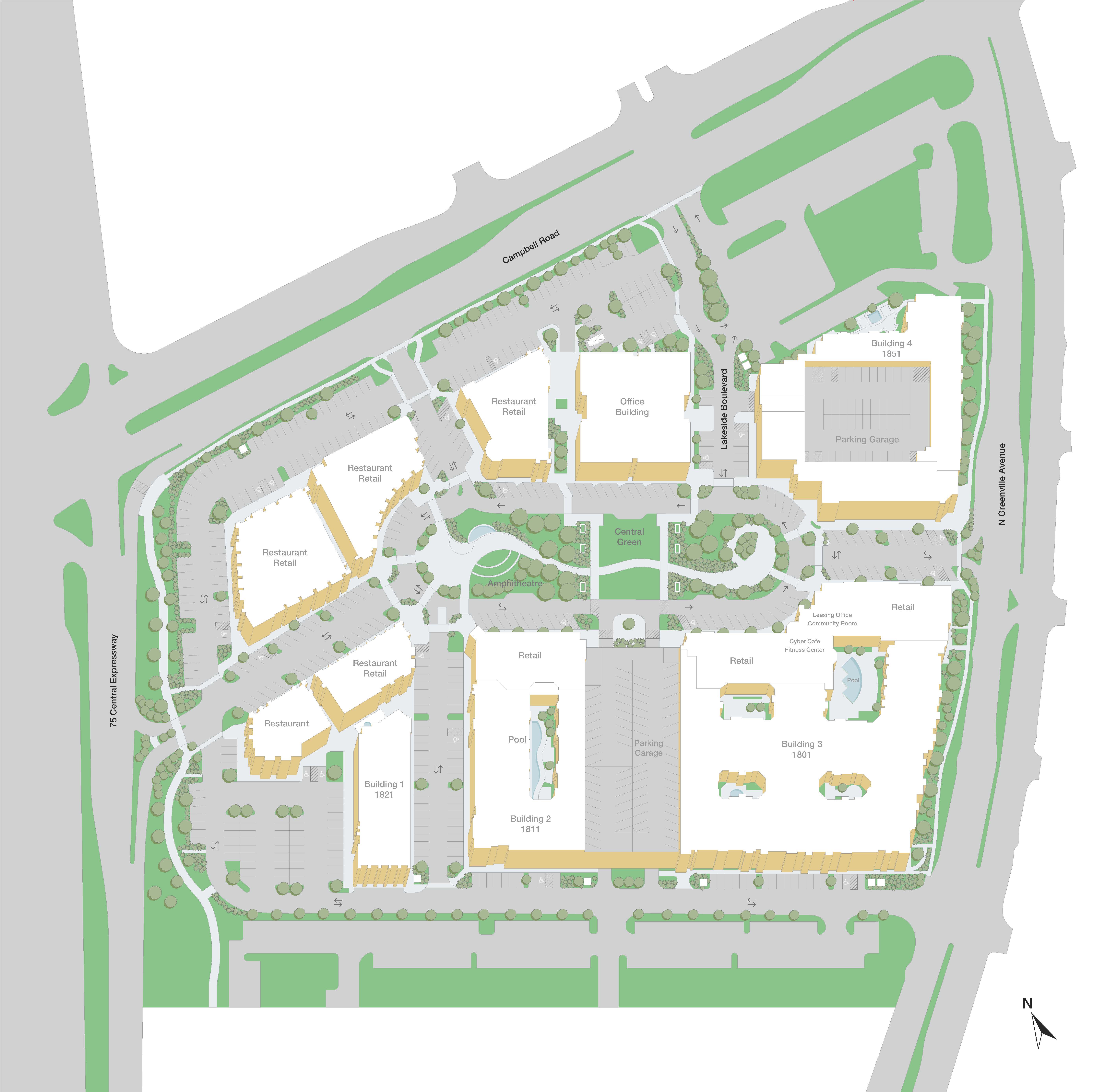 Property Map of MAA Eastside luxury apartments in Richardson, TX