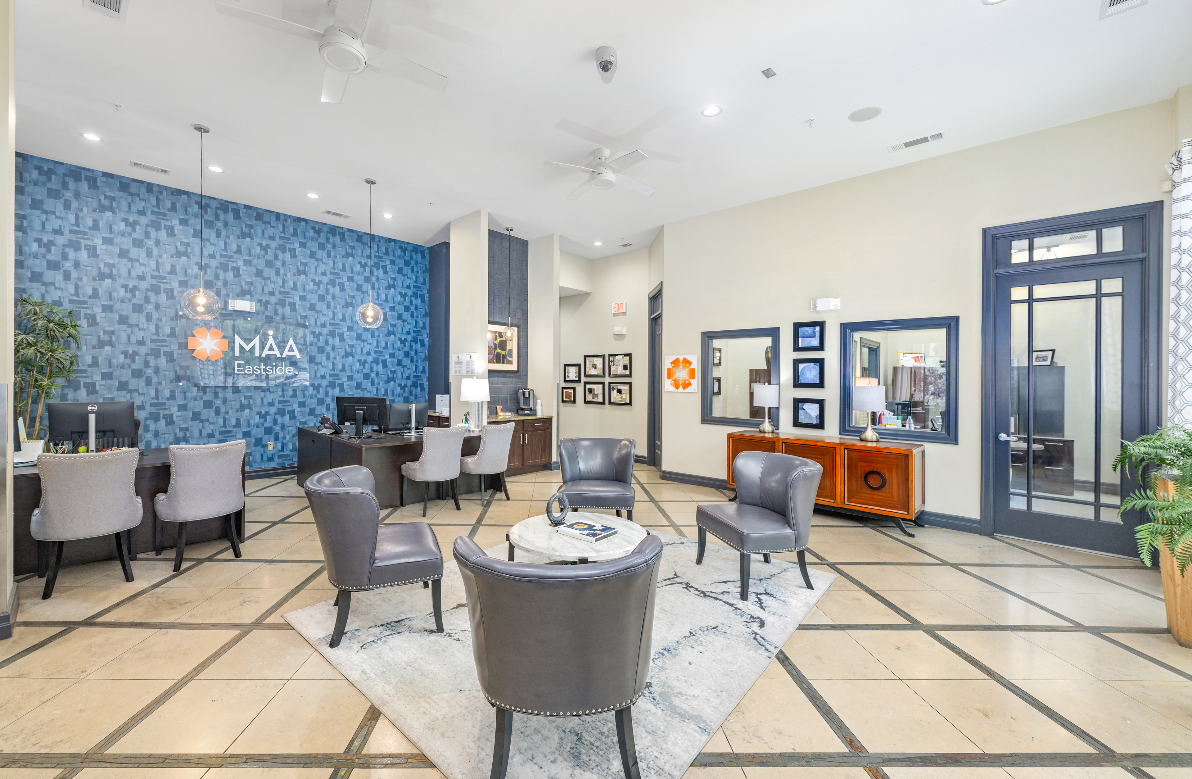 Leasing office at MAA Eastside luxury apartment homes in Dallas, TX