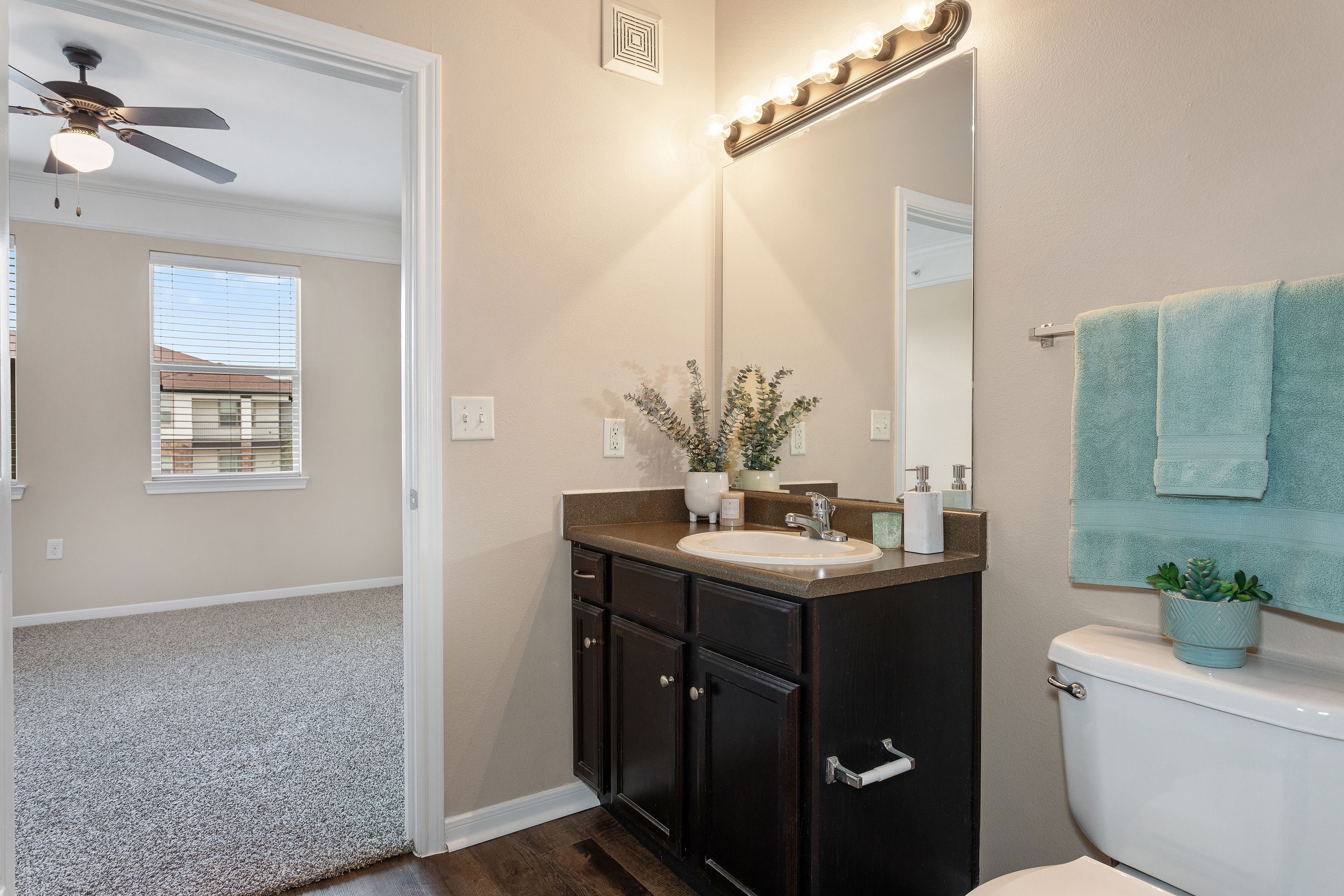 Bathroom at MAA Fairview luxury apartment homes in Fairview, TX