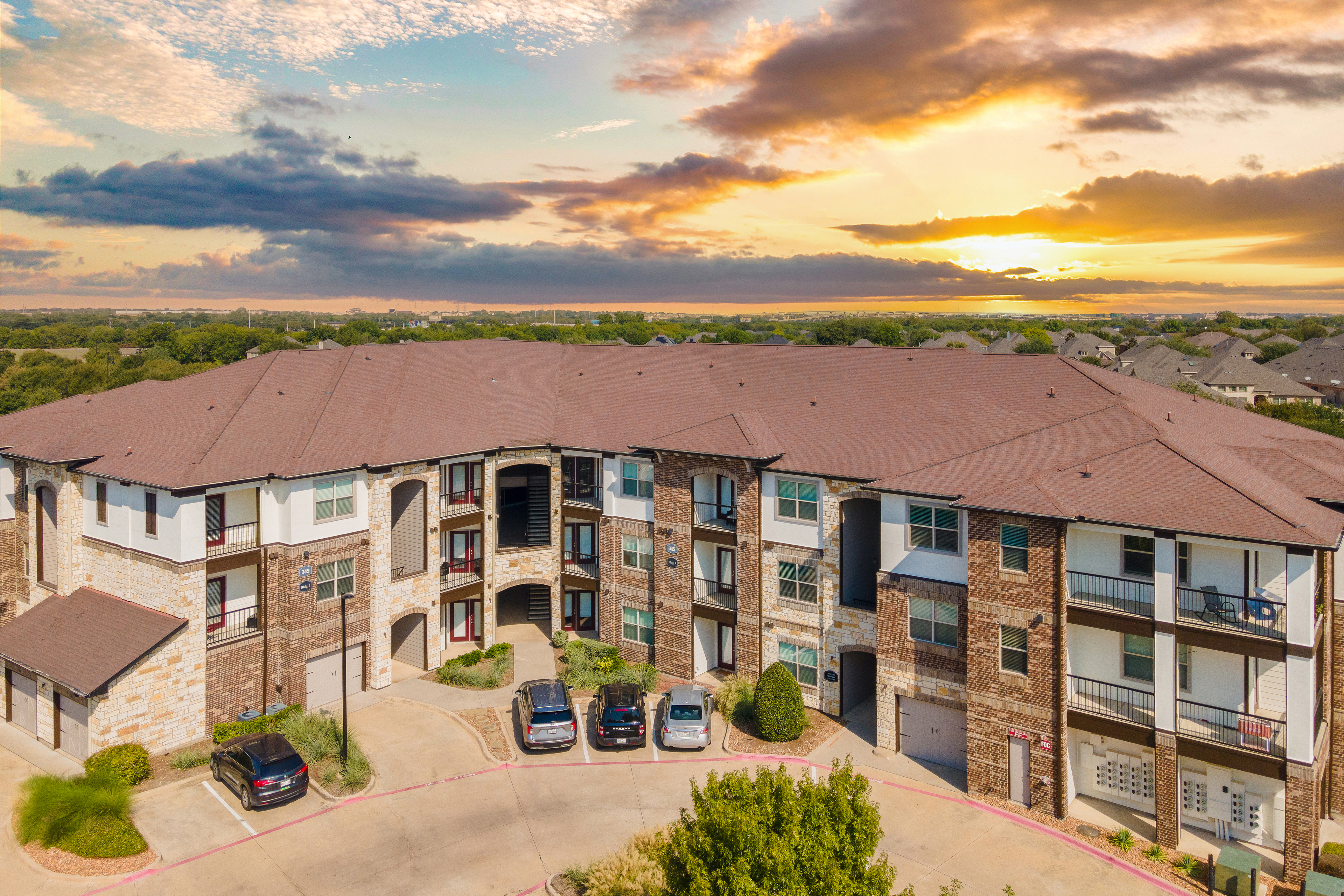 Building at MAA Fairview luxury apartment homes in Fairview, TX