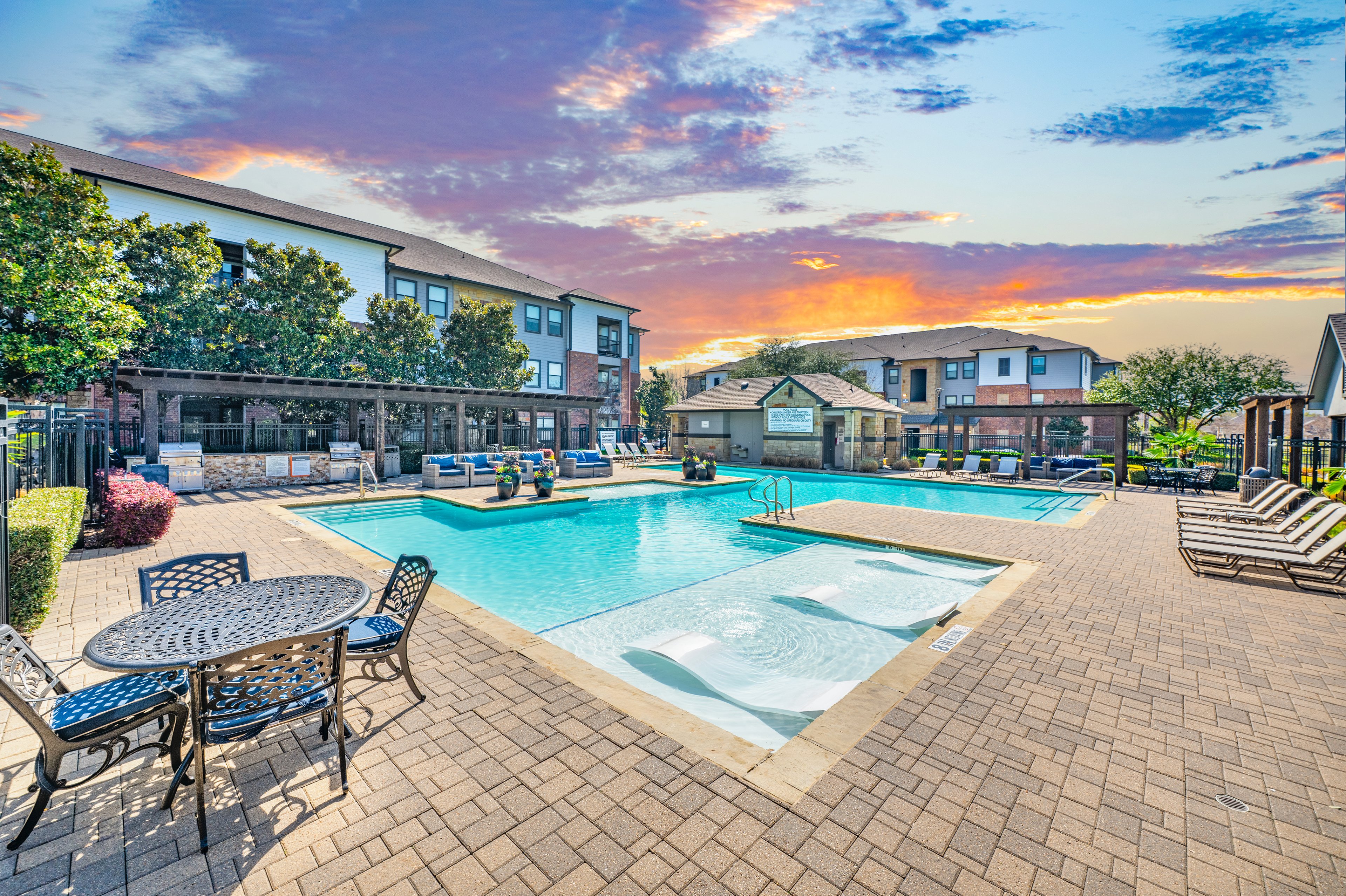 Pool at MAA Hebron luxury apartment homes in Carollton, TX