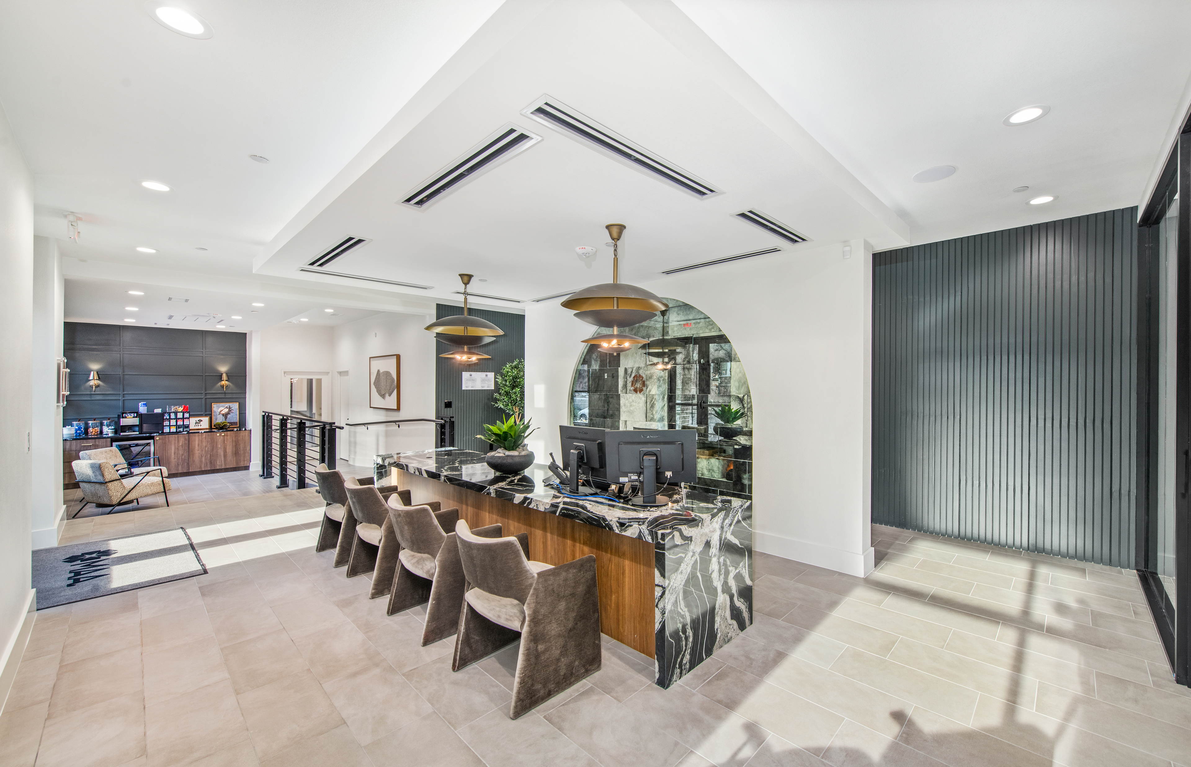 Leasing interior at MAA Heights luxury apartment homes in Dallas, TX