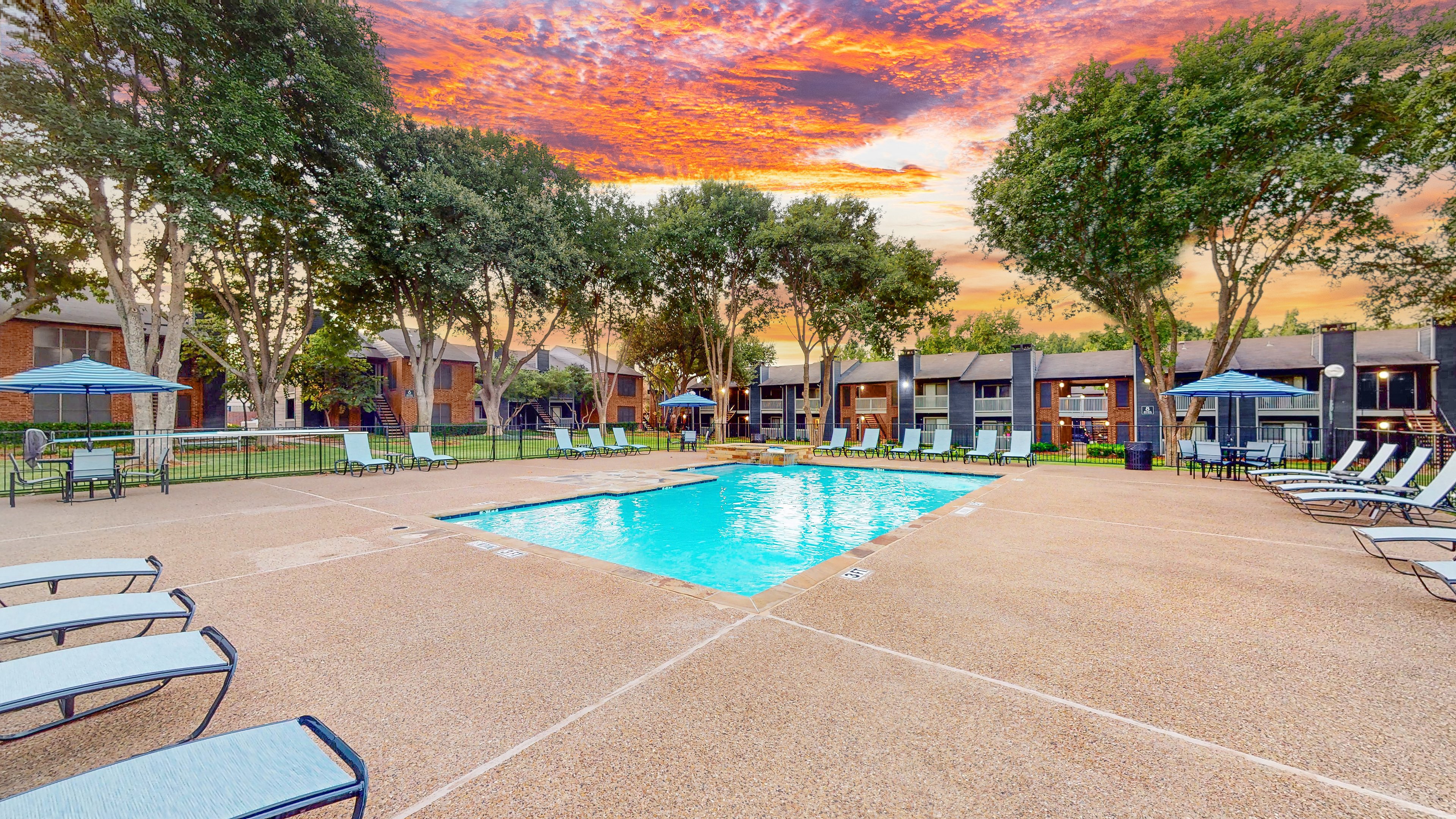 Pool at MAA Highlands North luxury apartment homes in Dallas, TX