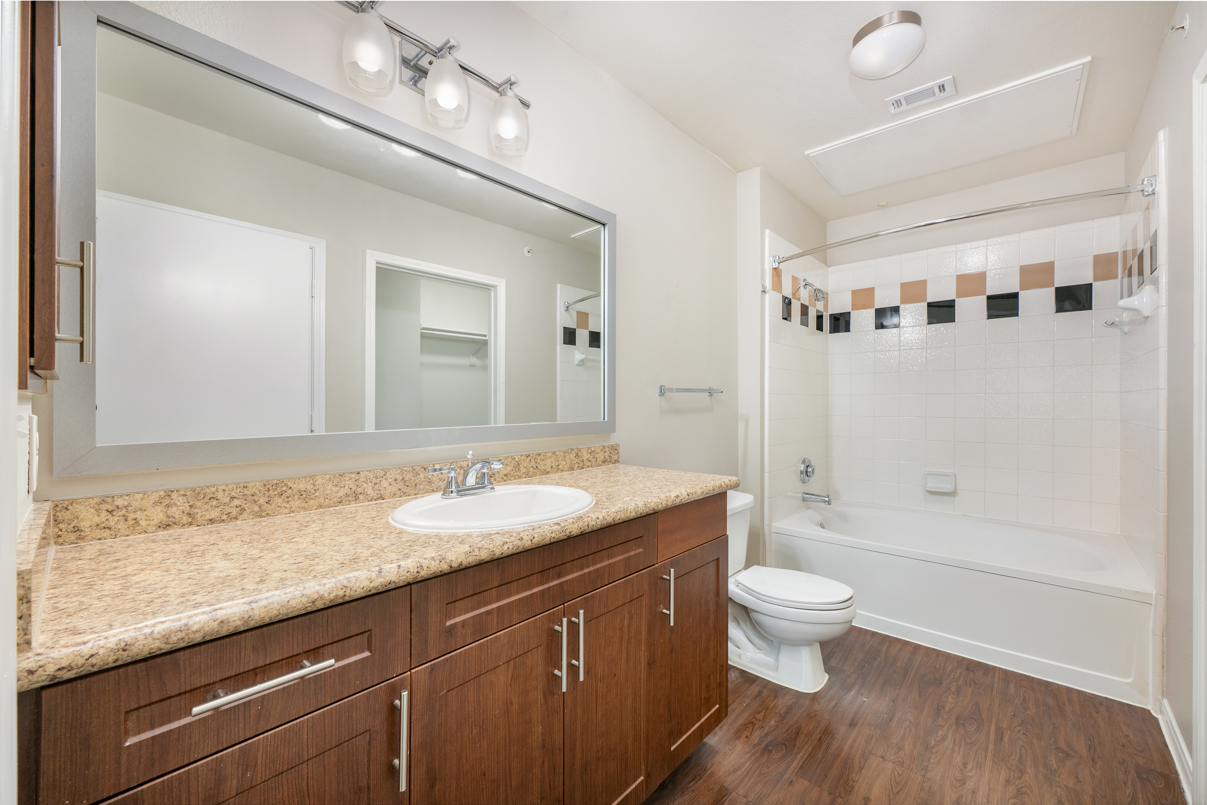 Bathroom at MAA Legacy luxury apartment homes in Plano, TX