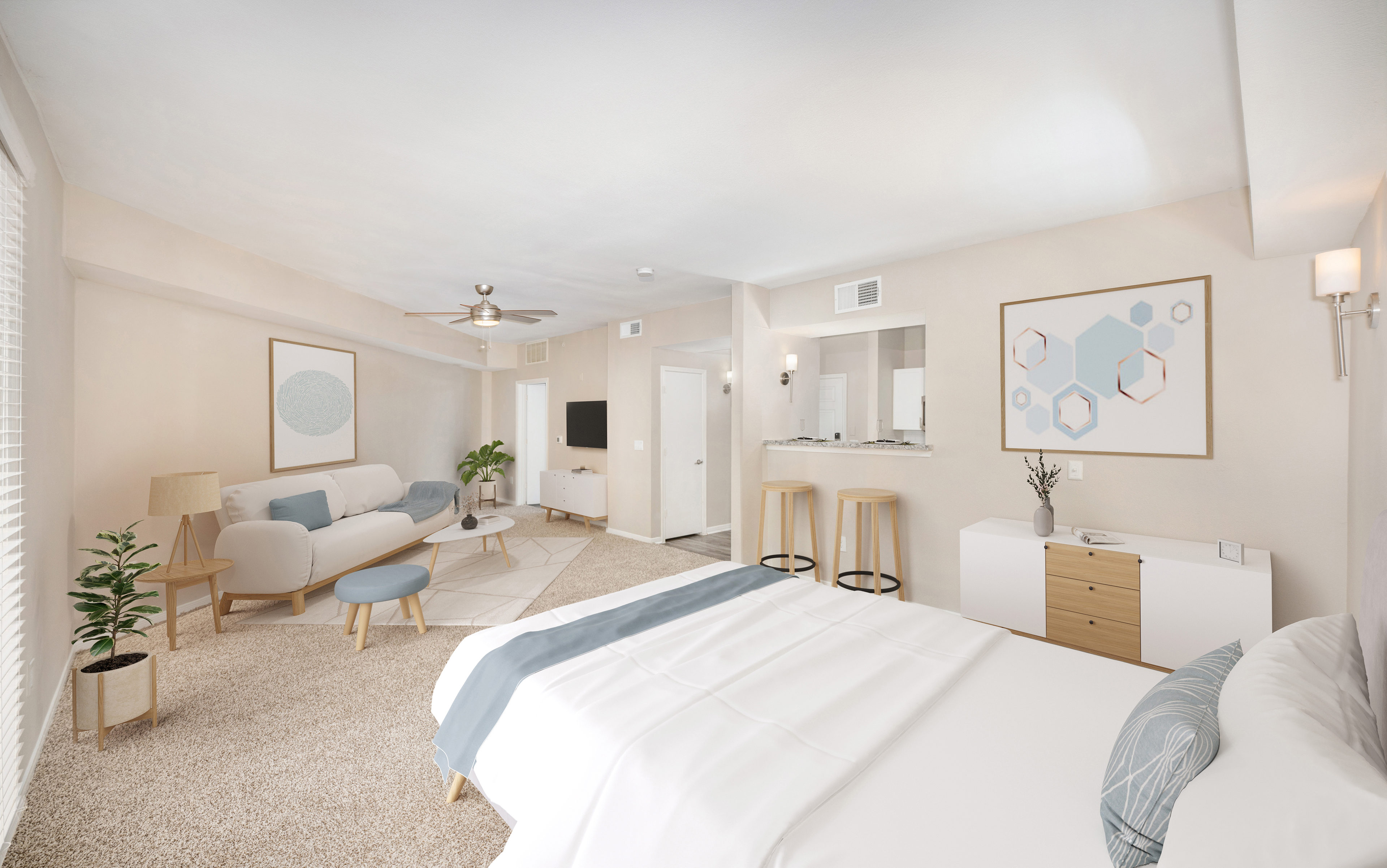 Model at MAA Legacy luxury apartment homes in Plano, TX