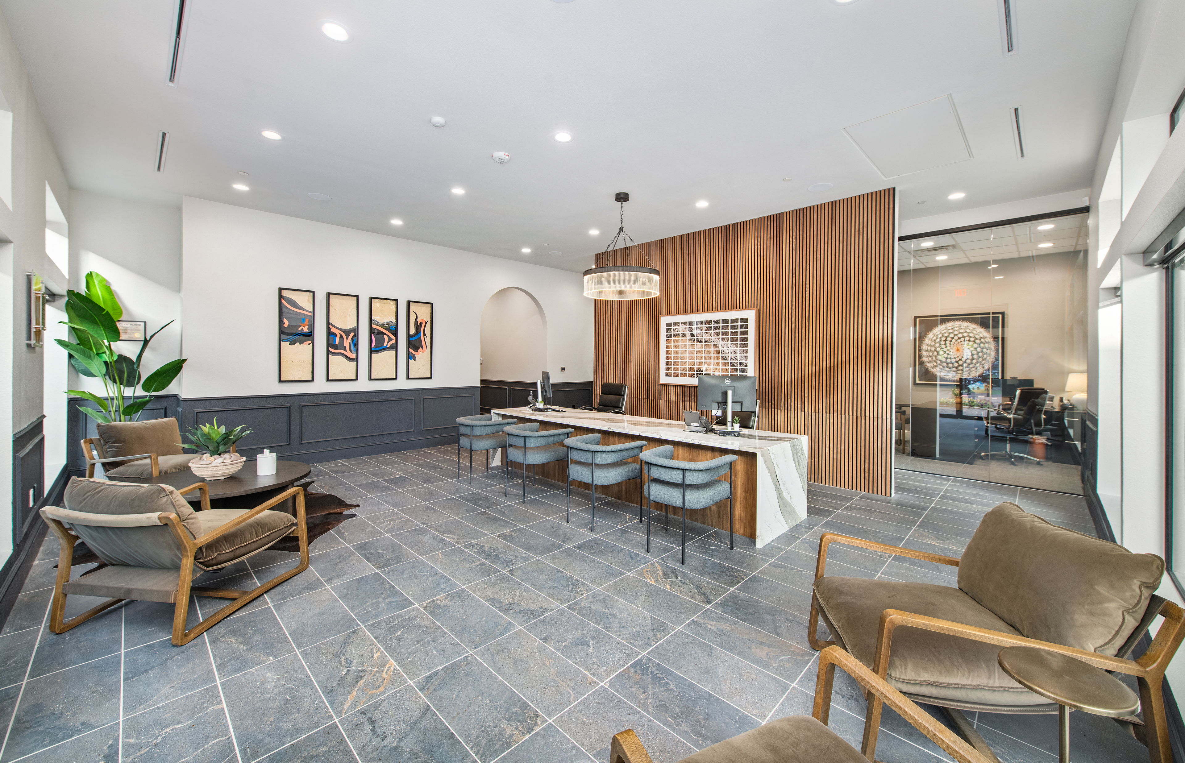 Leasing interior at MAA Legacy luxury apartment homes in Plano, TX