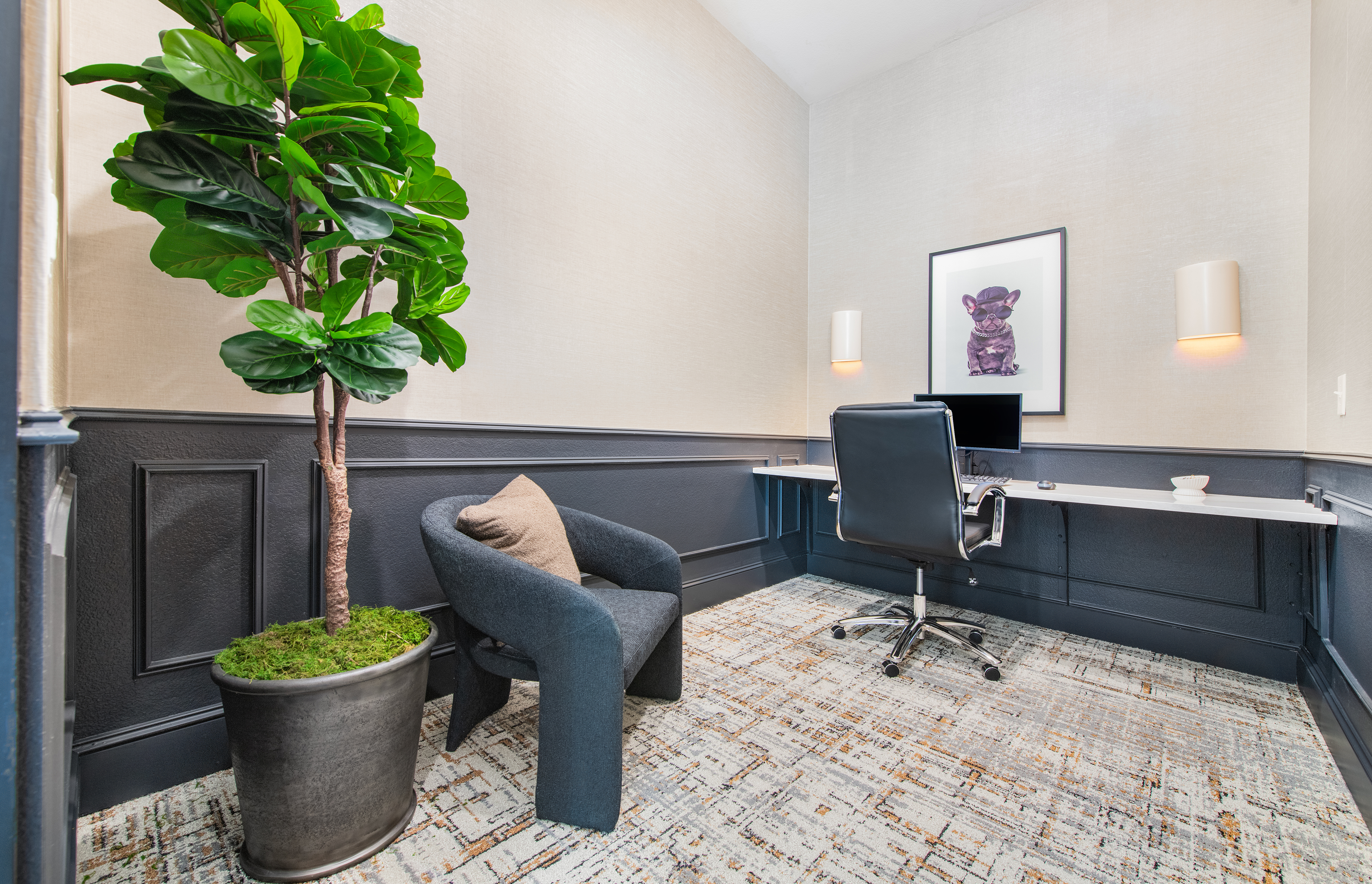 Workspace at MAA Legacy luxury apartment homes in Plano, TX