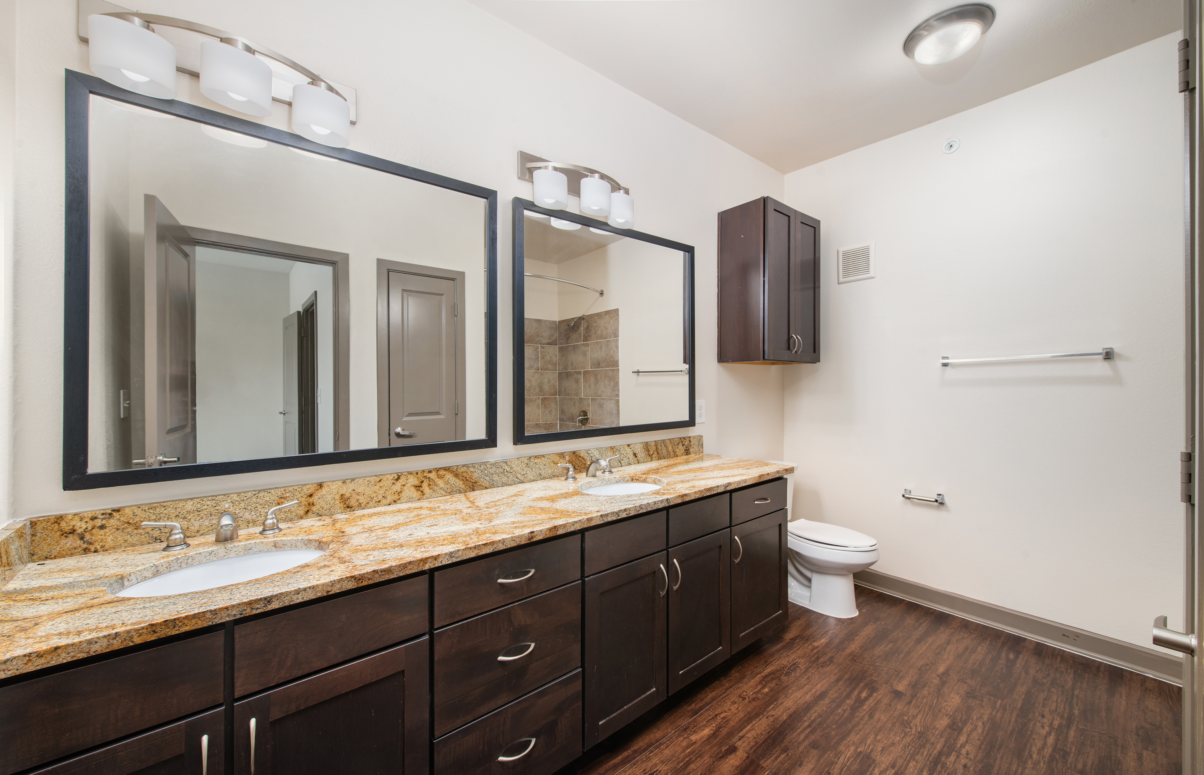 Bathroom at MAA Market Center luxury apartment homes in Plano, TX