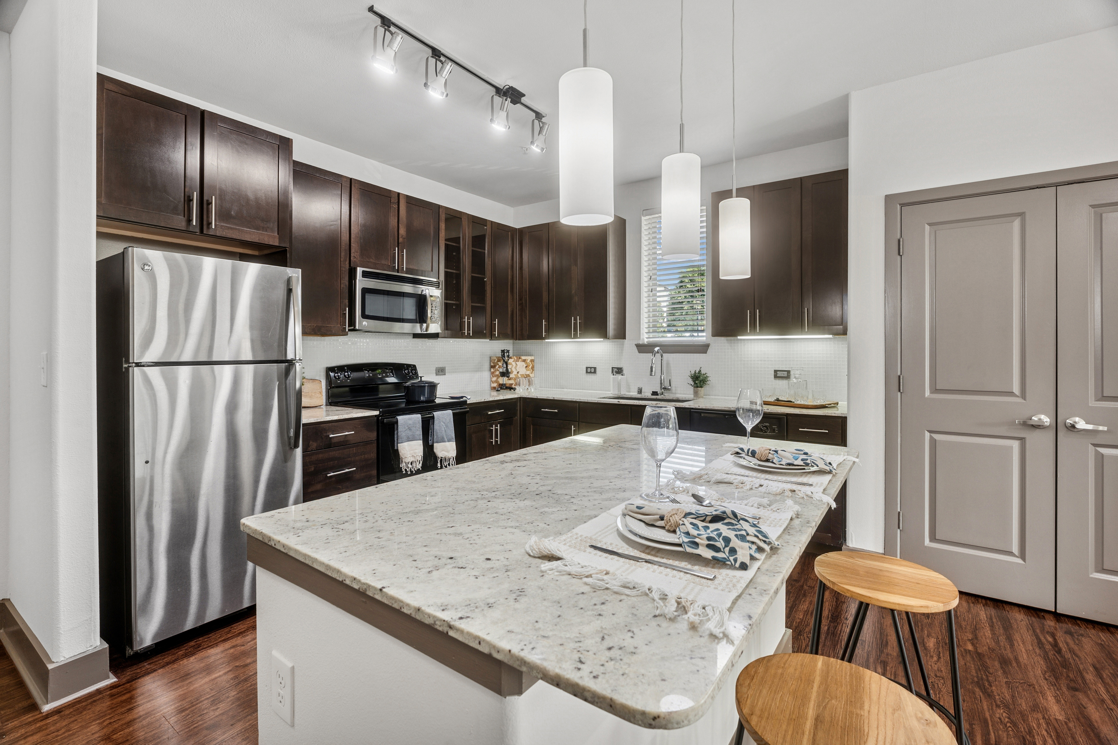 Model - Kitchen -  at MAA Market Center luxury apartment homes in Plano, TX