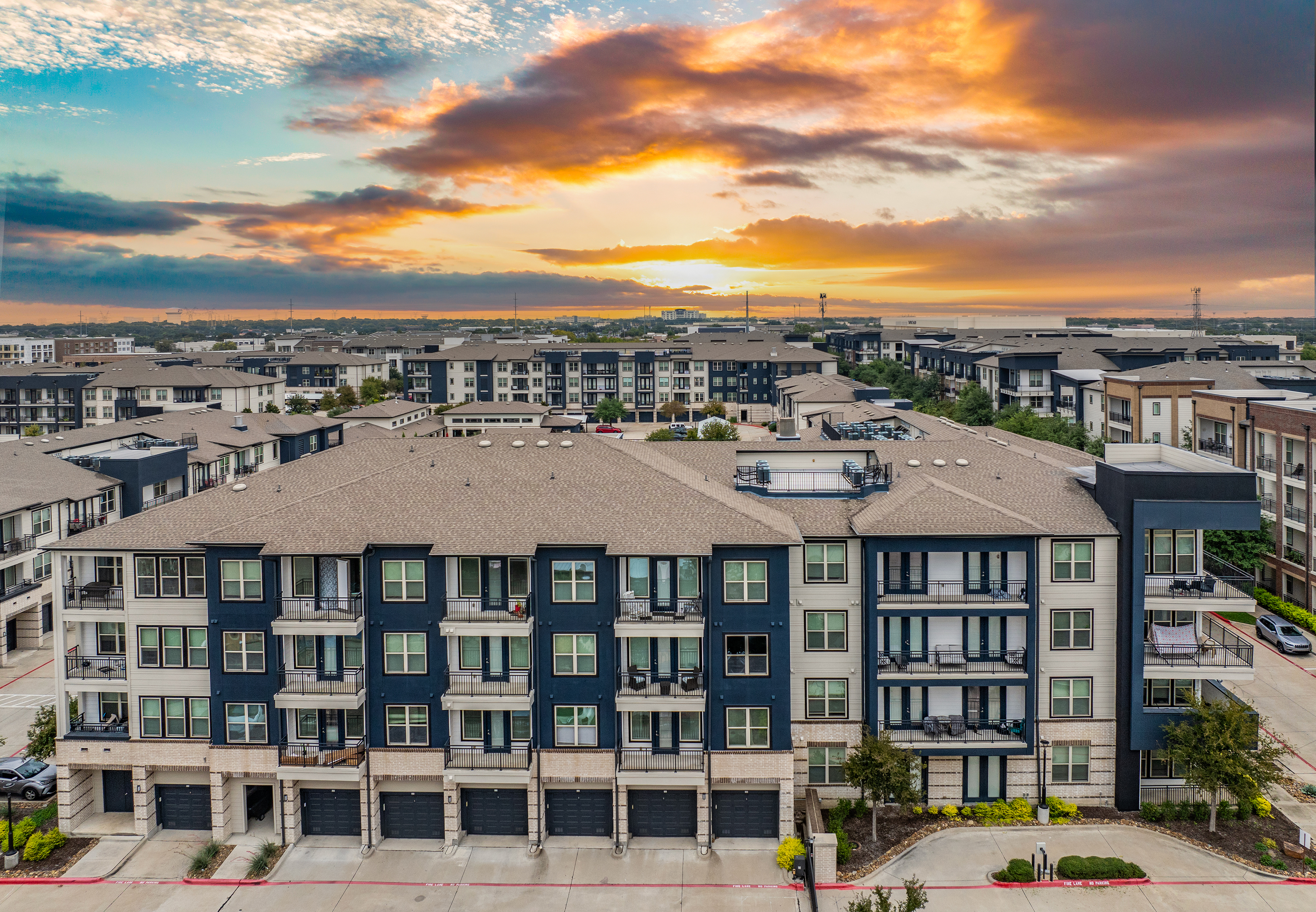 Property Aerial -  at MAA Market Center luxury apartment homes in Plano, TX
