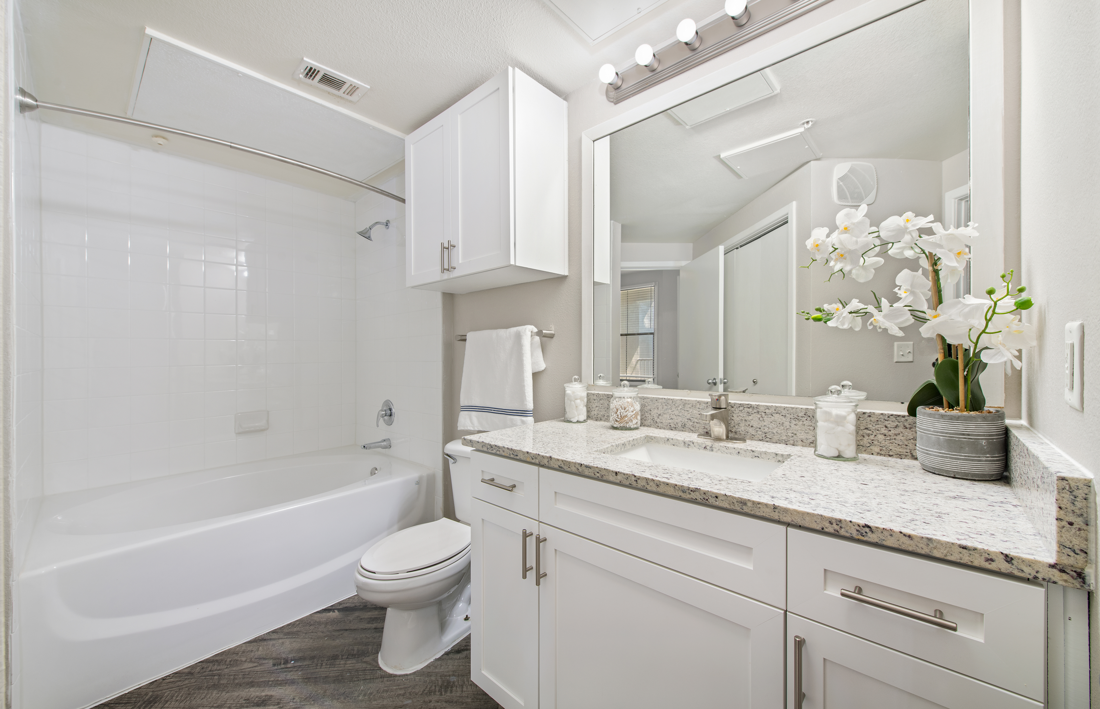 Bathroom at MAA Medical District luxury apartment homes in Dallas, TX