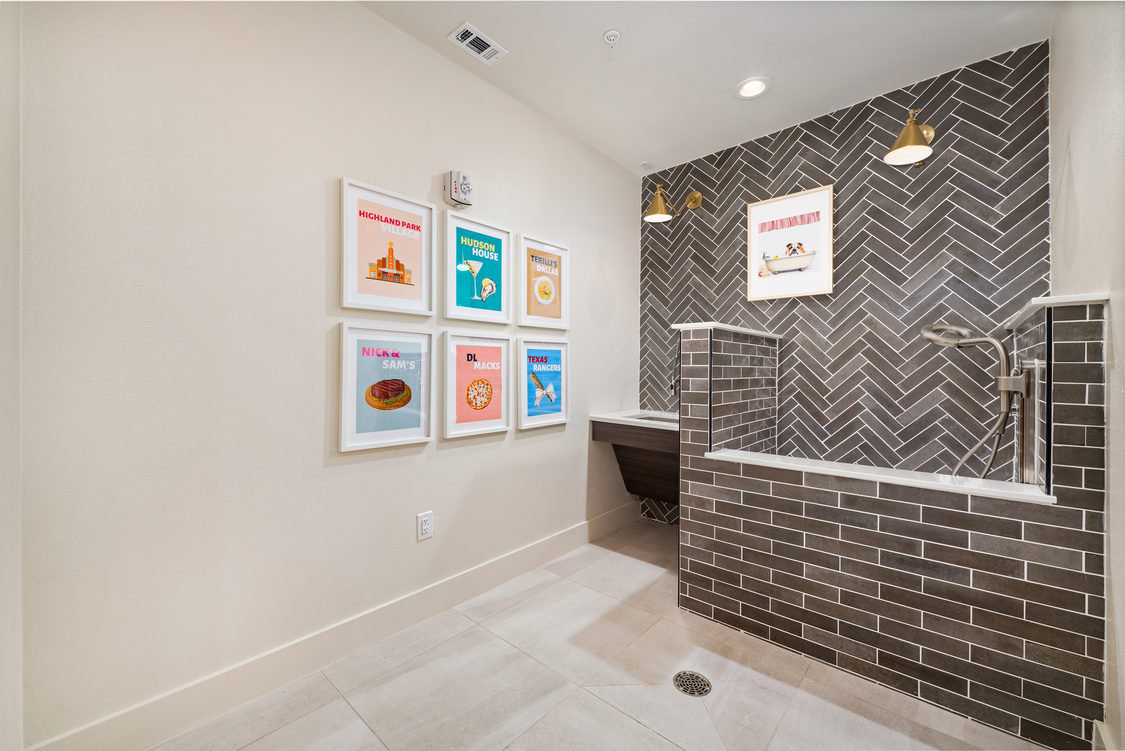 Pet spa at MAA North Hall luxury apartment homes in Dallas, TX
