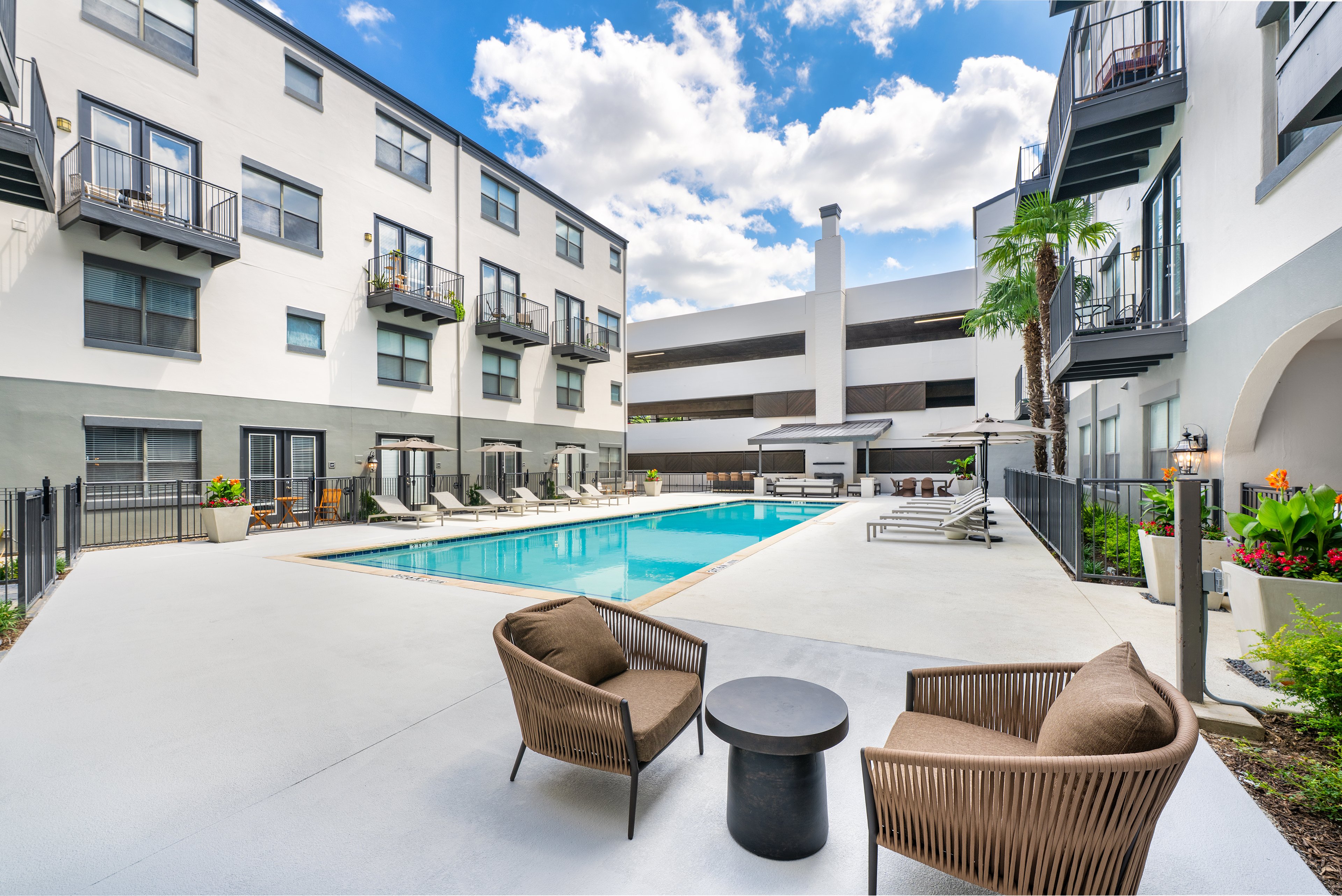 Pool at MAA North Hall luxury apartment homes in Dallas, TX