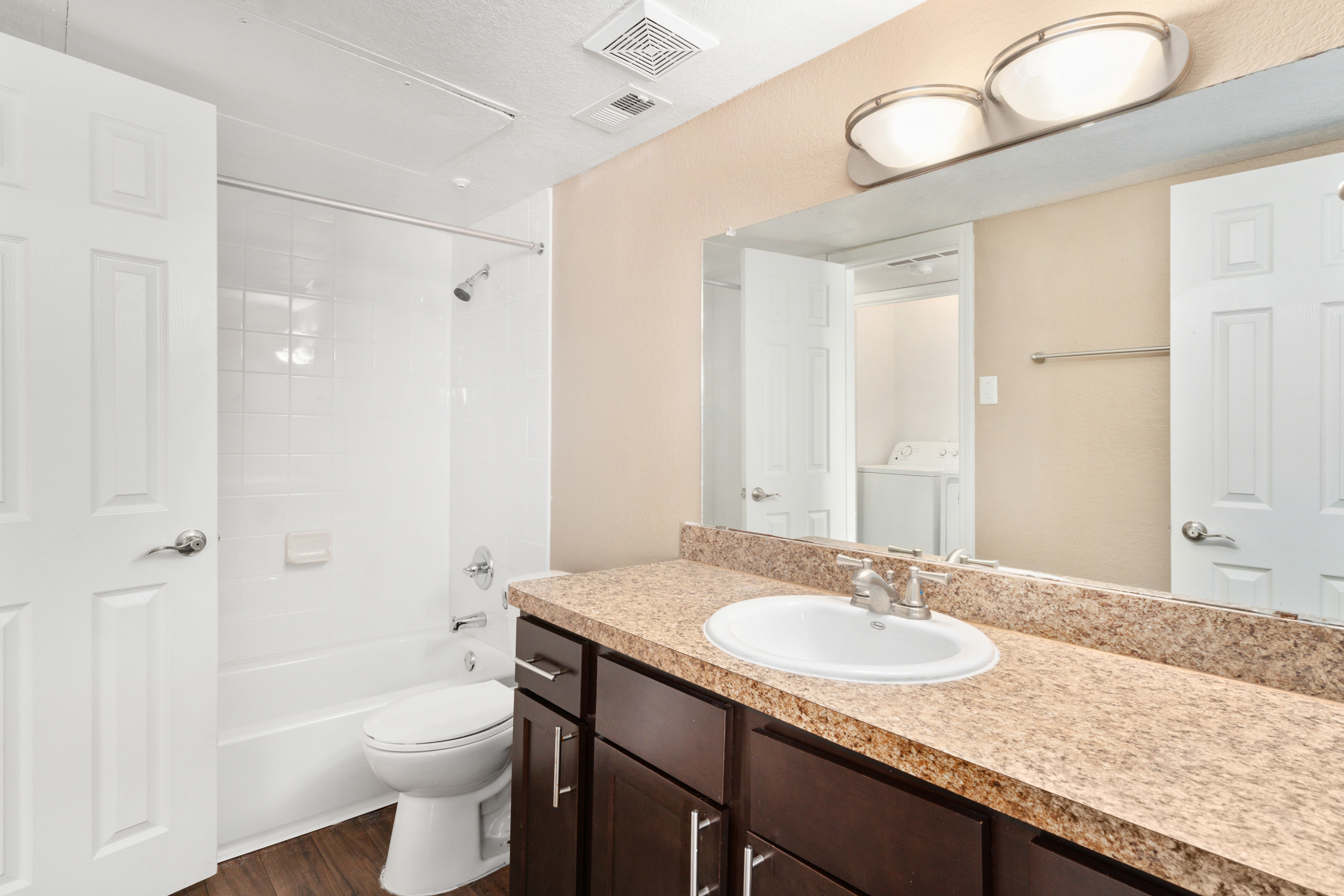 Bathroom at MAA Remington Hills luxury apartment homes in Irving, TX