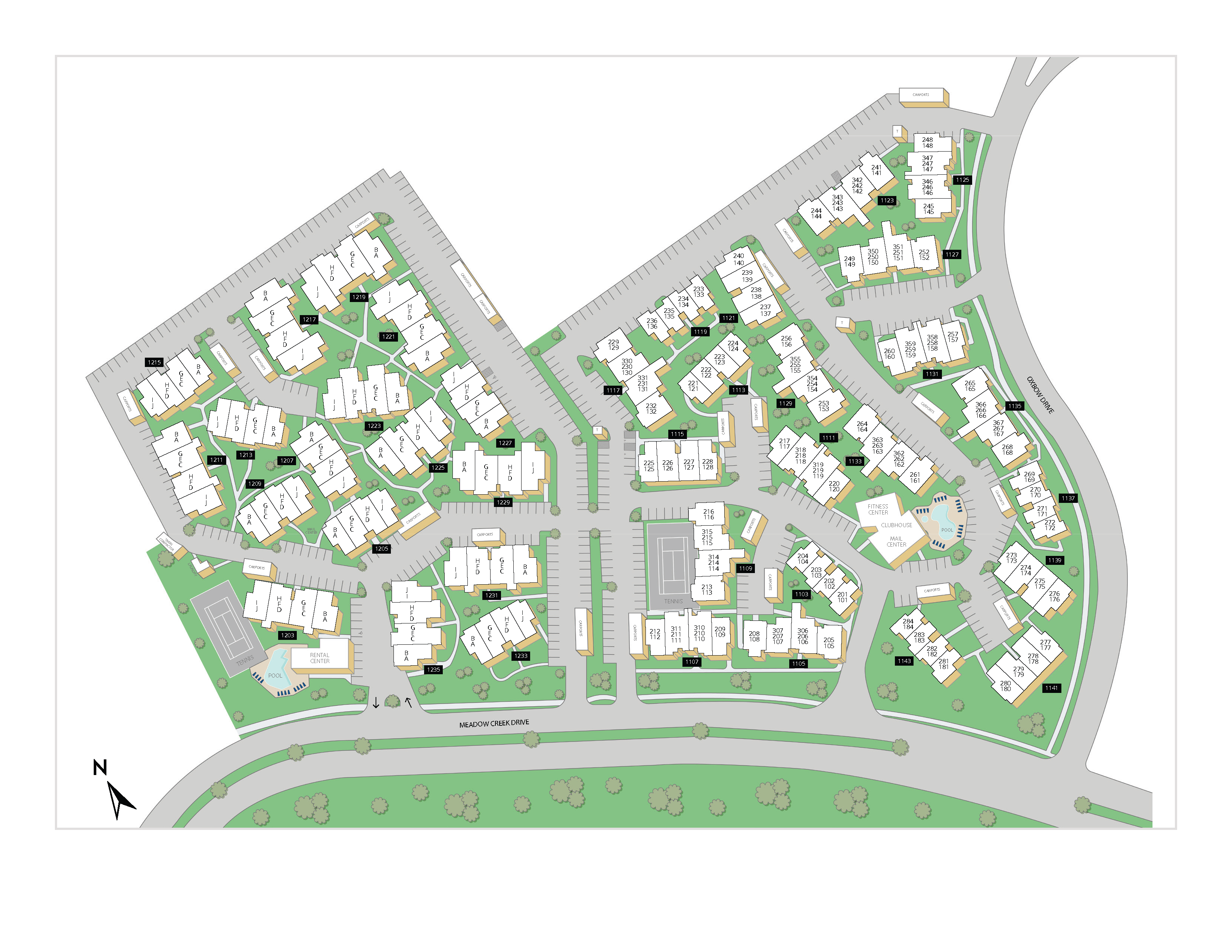 Property Map of MAA Remington Hills luxury apartments in Irving, TX