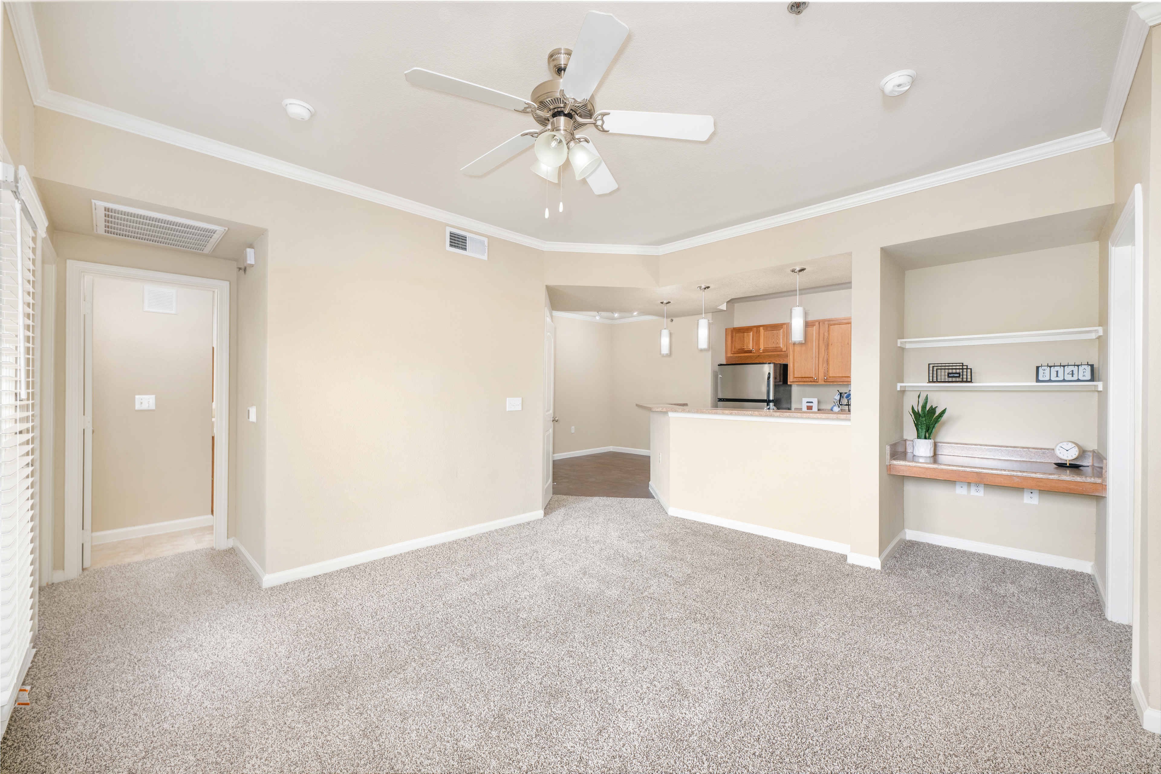 Living room at MAA Starwood luxury apartment homes in Frisco, TX