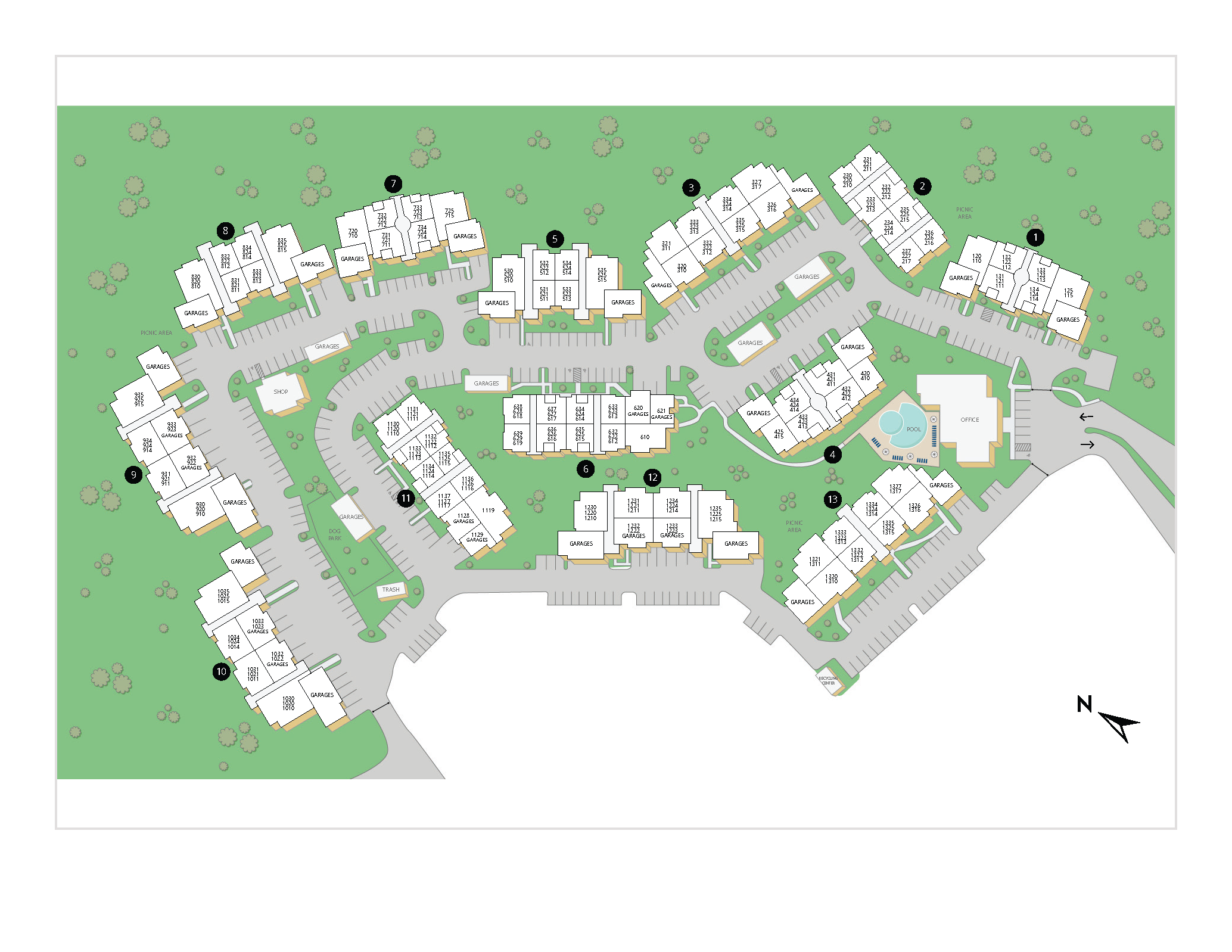 Property Map of MAA Stonebridge Ranch luxury apartments in McKinney, TX