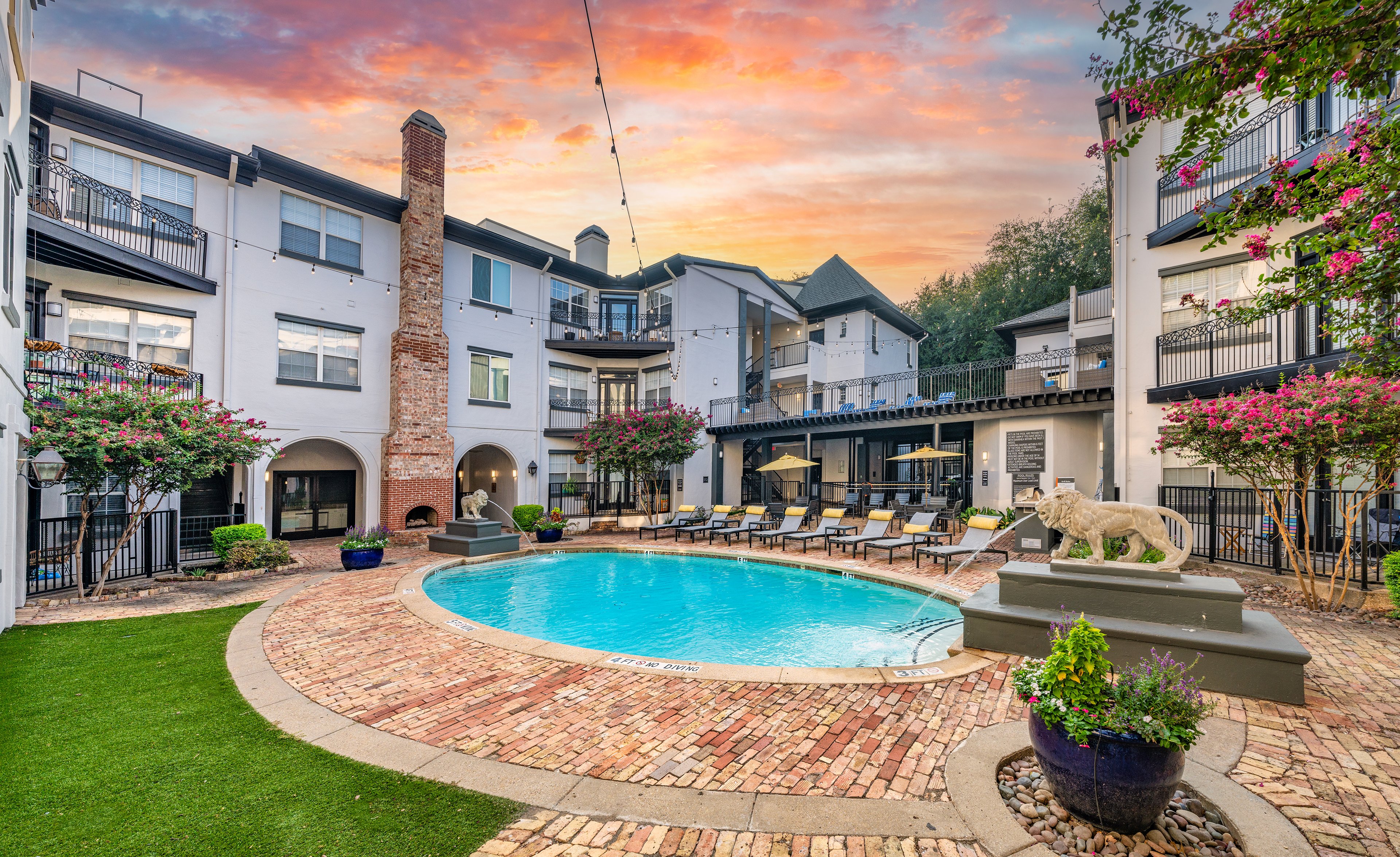 Pool at MAA Uptown Village luxury apartment homes in Dallas, TX