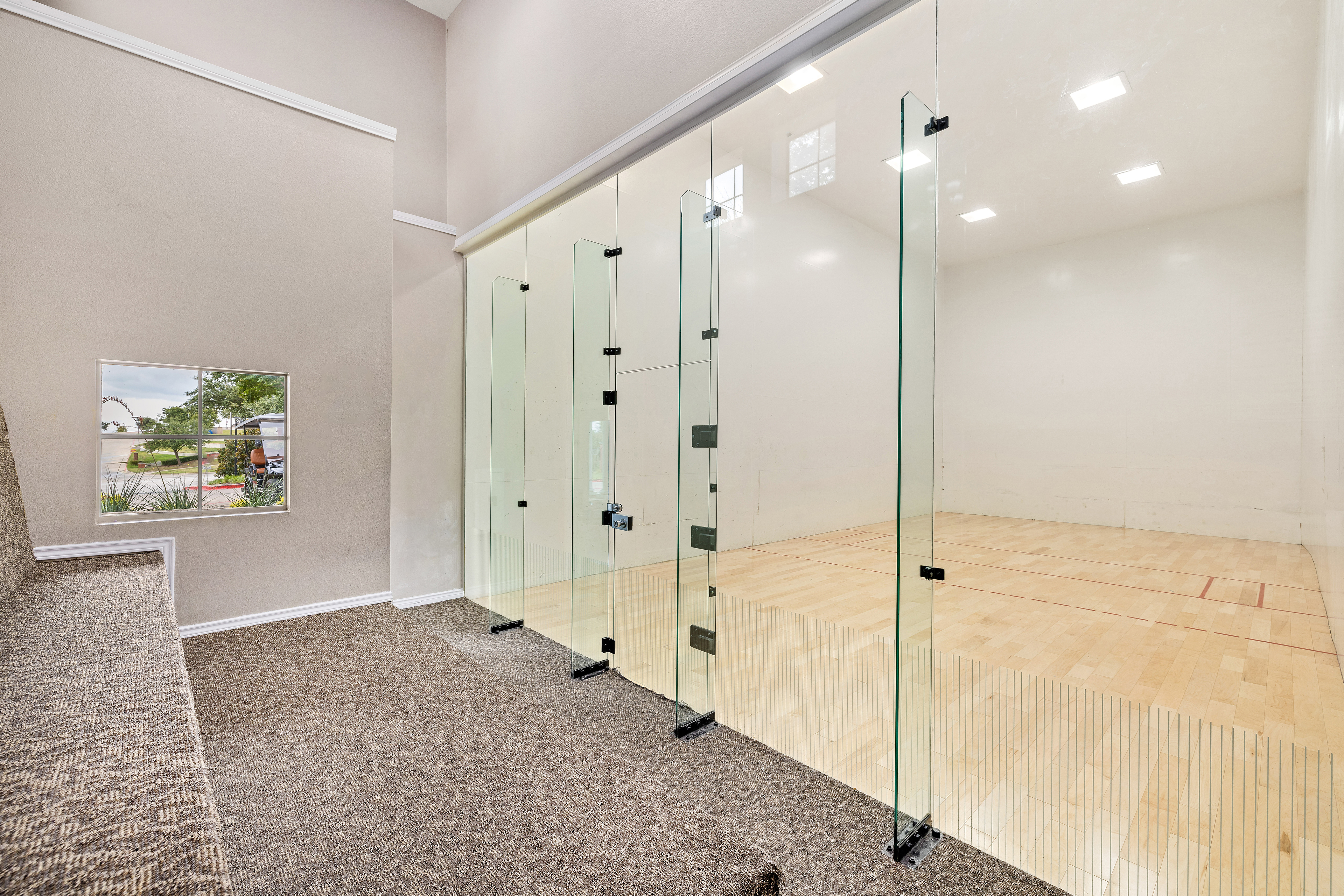 Racketball court at MAA Valley Ranch luxury apartment homes in Irving, TX