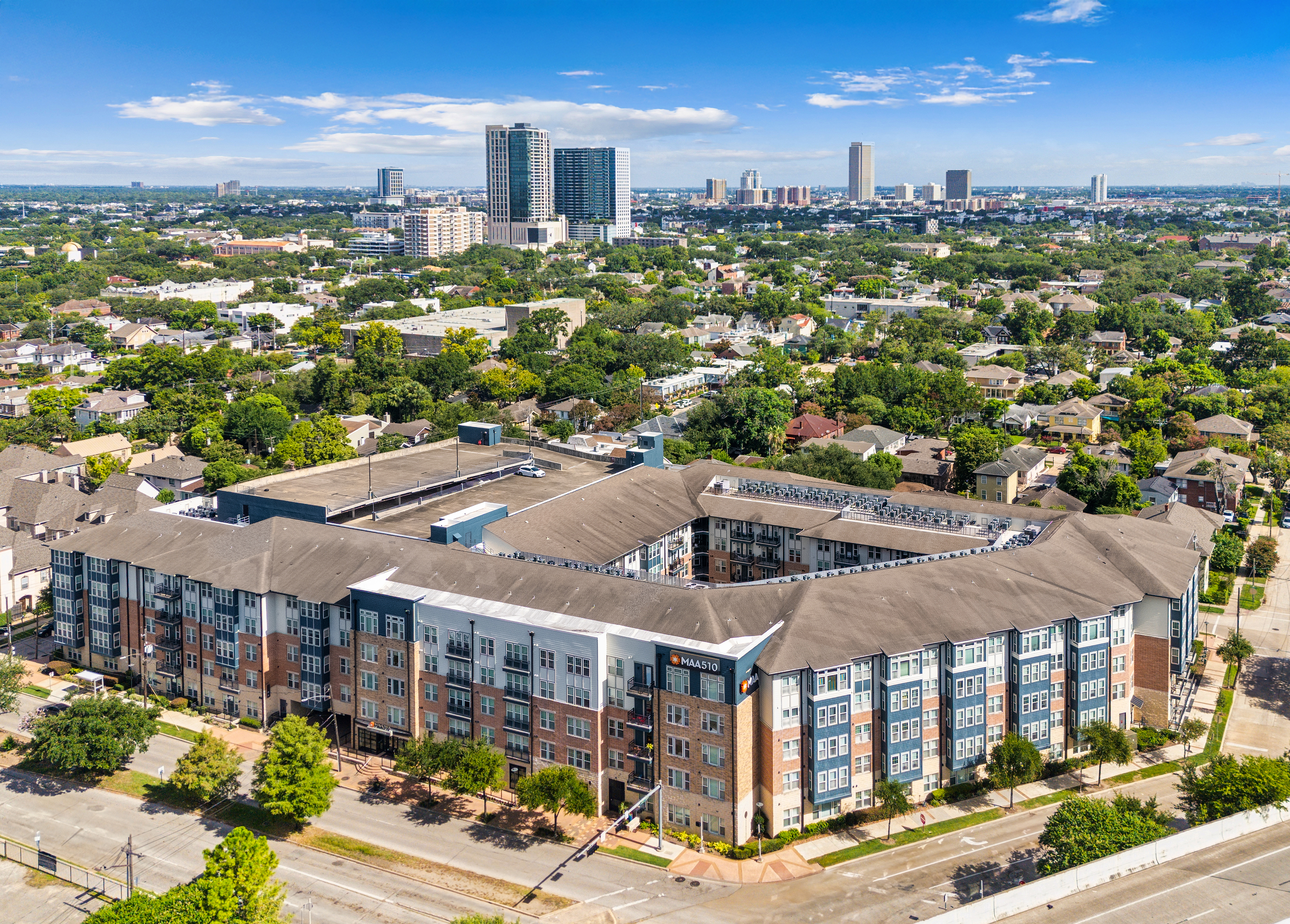 Property Aerial -  at MAA 510 luxury apartment homes in Houston, TX