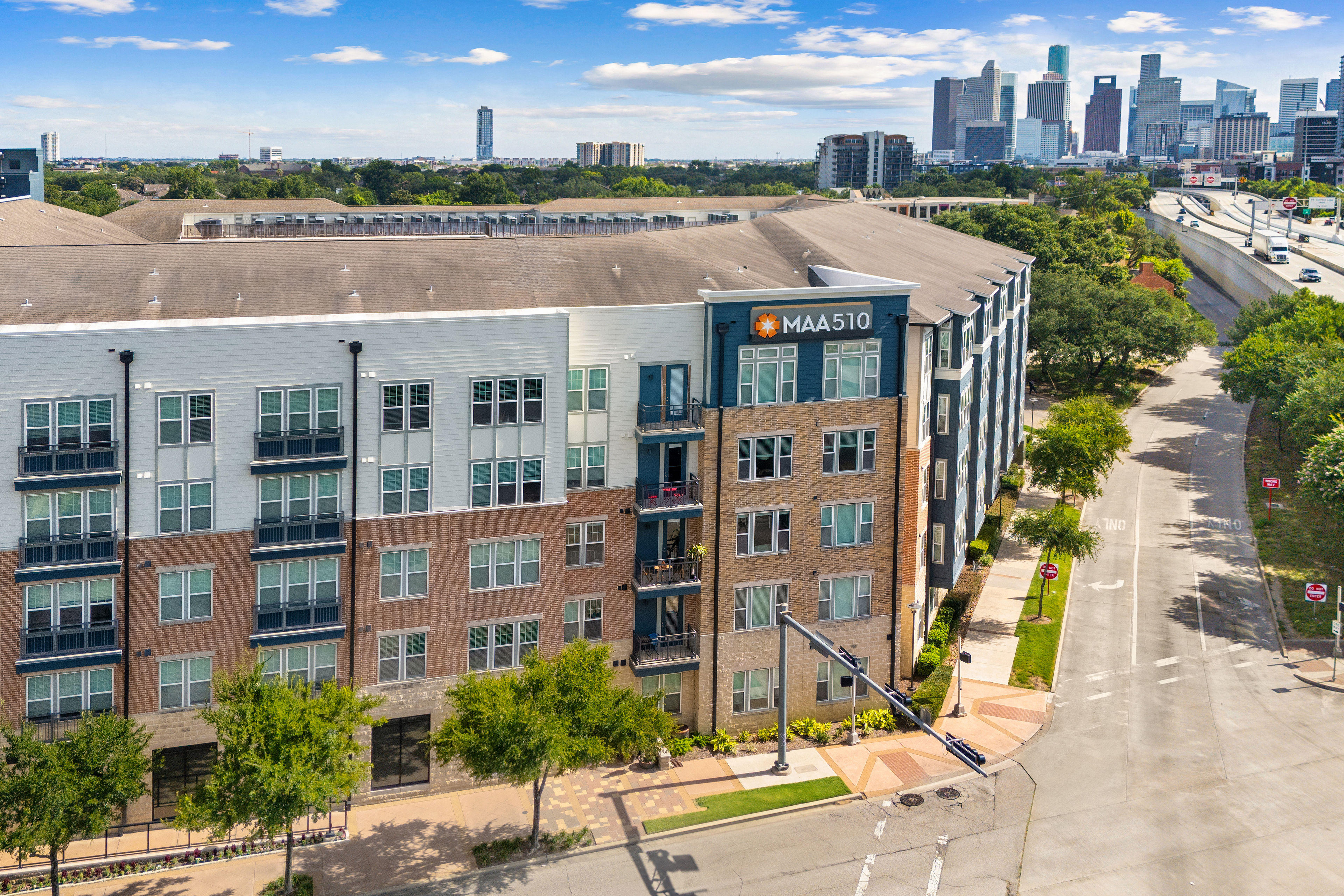 Property Aerial -  at MAA 510 luxury apartment homes in Houston, TX